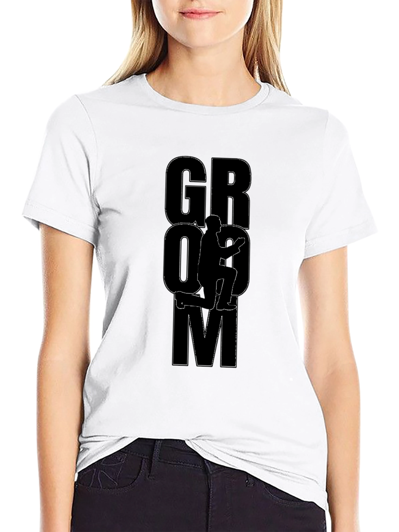 Groom Design Black T-Shirt