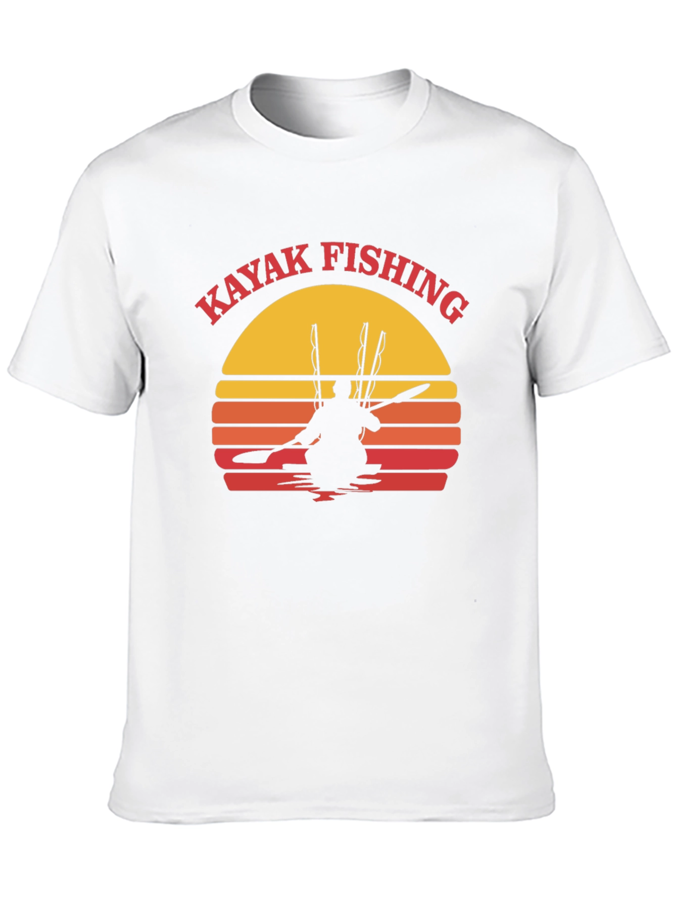 Kayak Fishing Sunset Graphic Tee