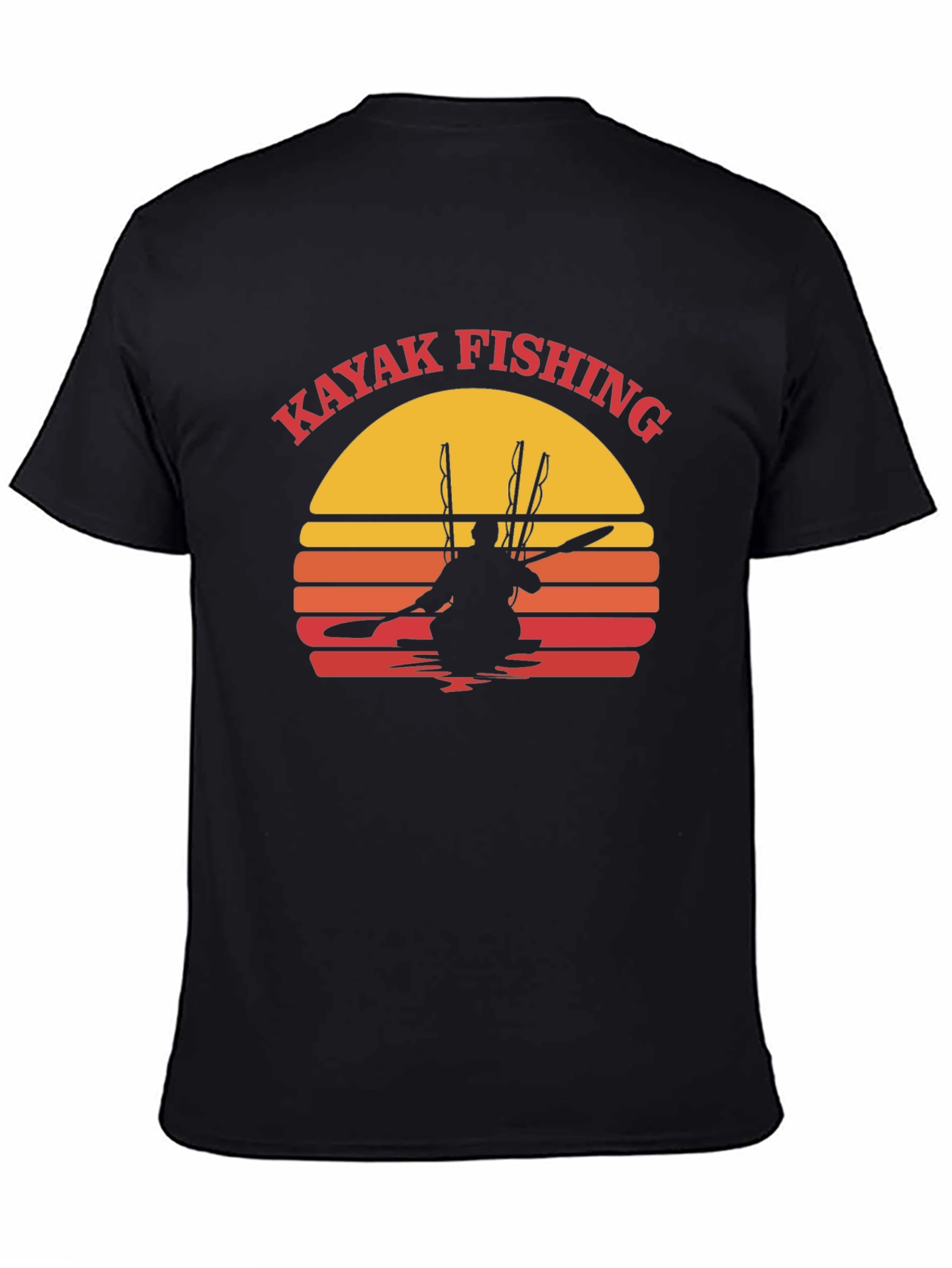 Kayak Fishing Sunset Graphic Tee