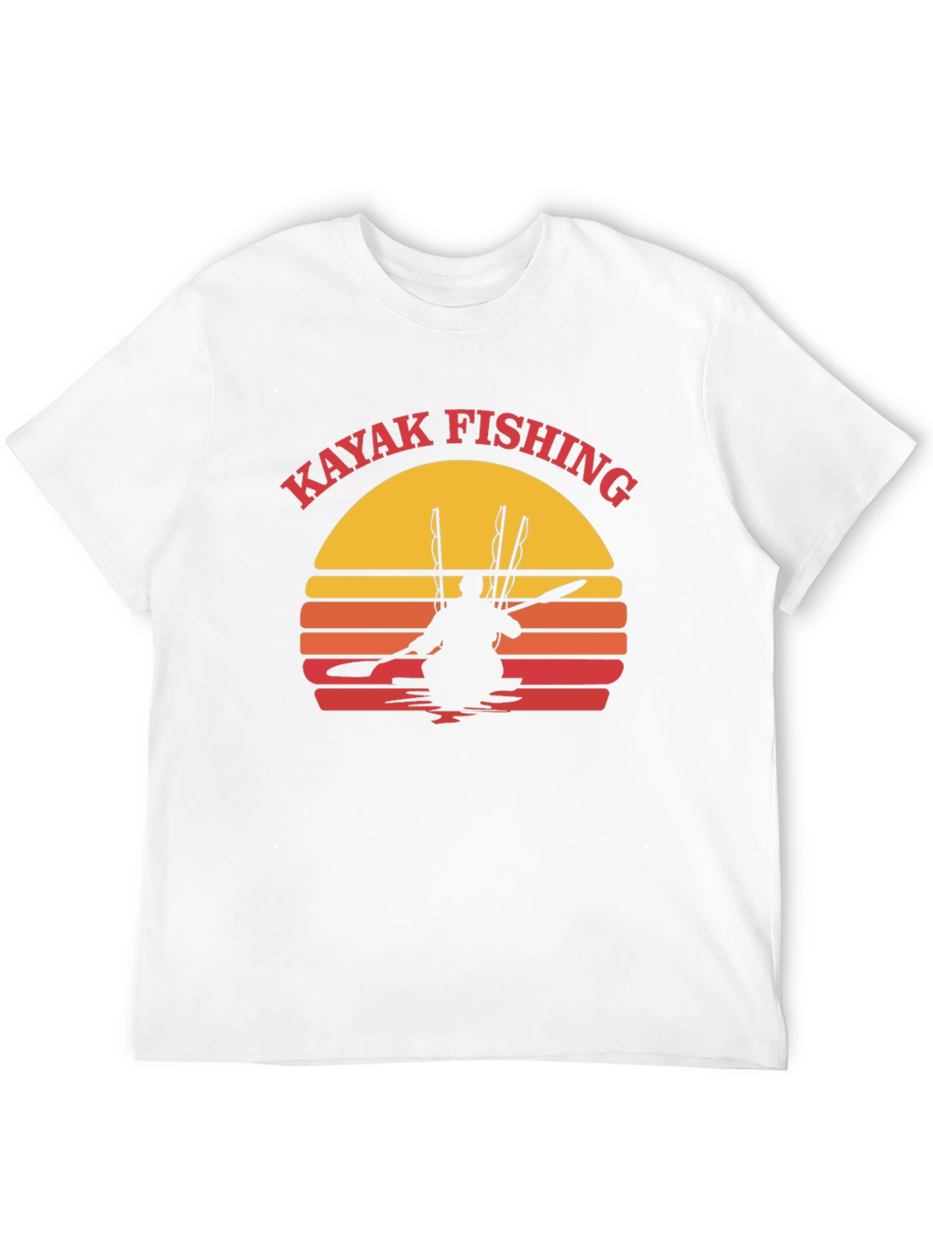Kayak Fishing Sunset Graphic Tee
