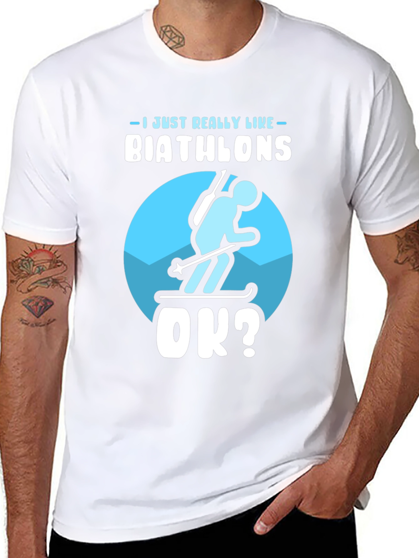 Biathlon Lover T-Shirt | Just Really Like Biathlons OK?