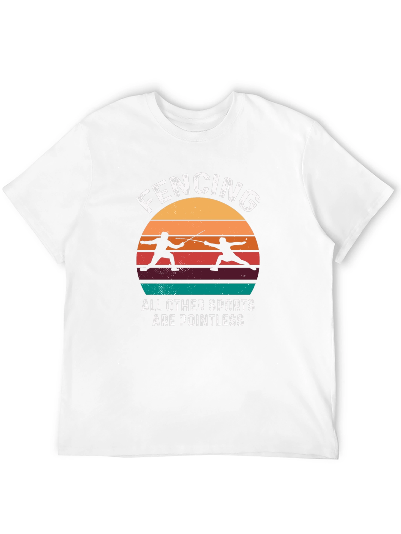 Fencing Retro Graphic T-Shirt