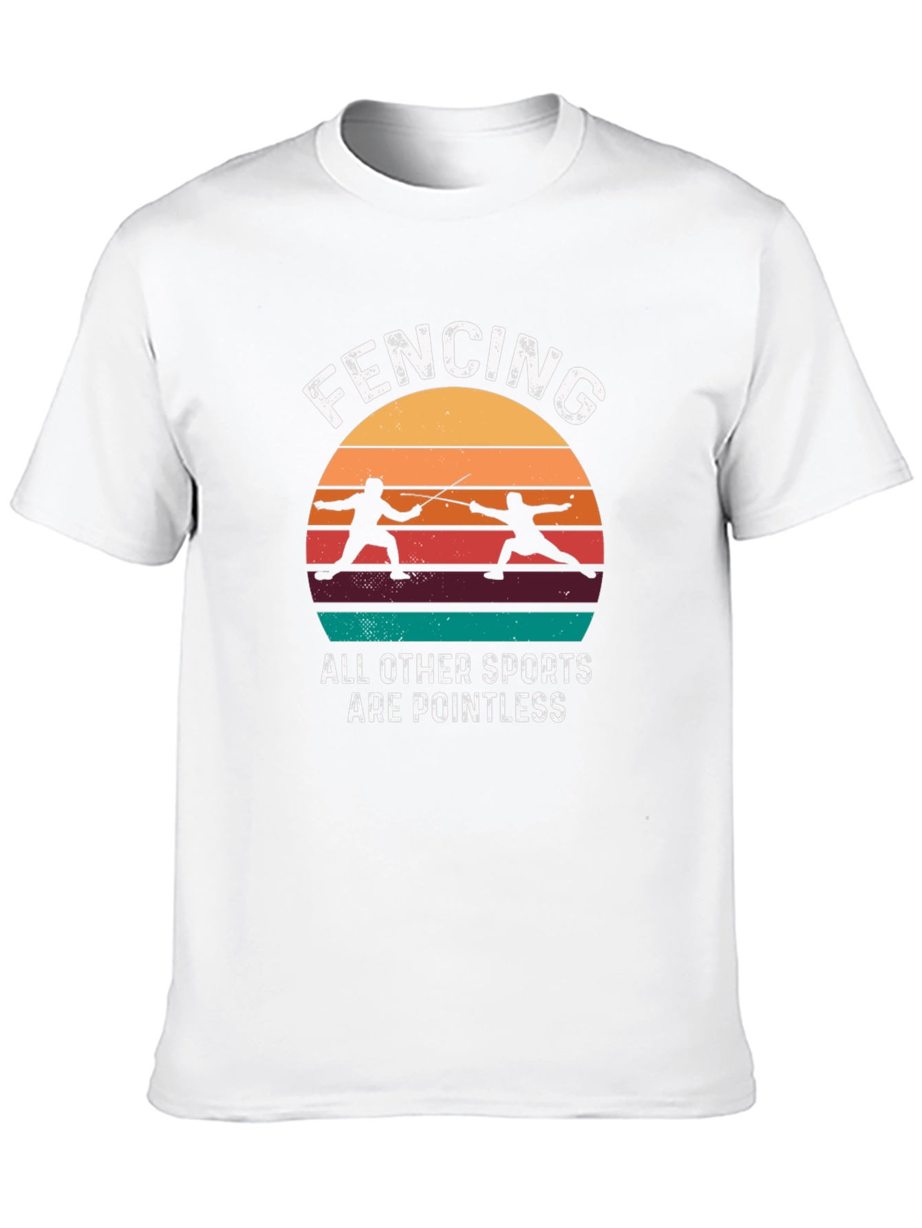 Fencing Retro Graphic T-Shirt