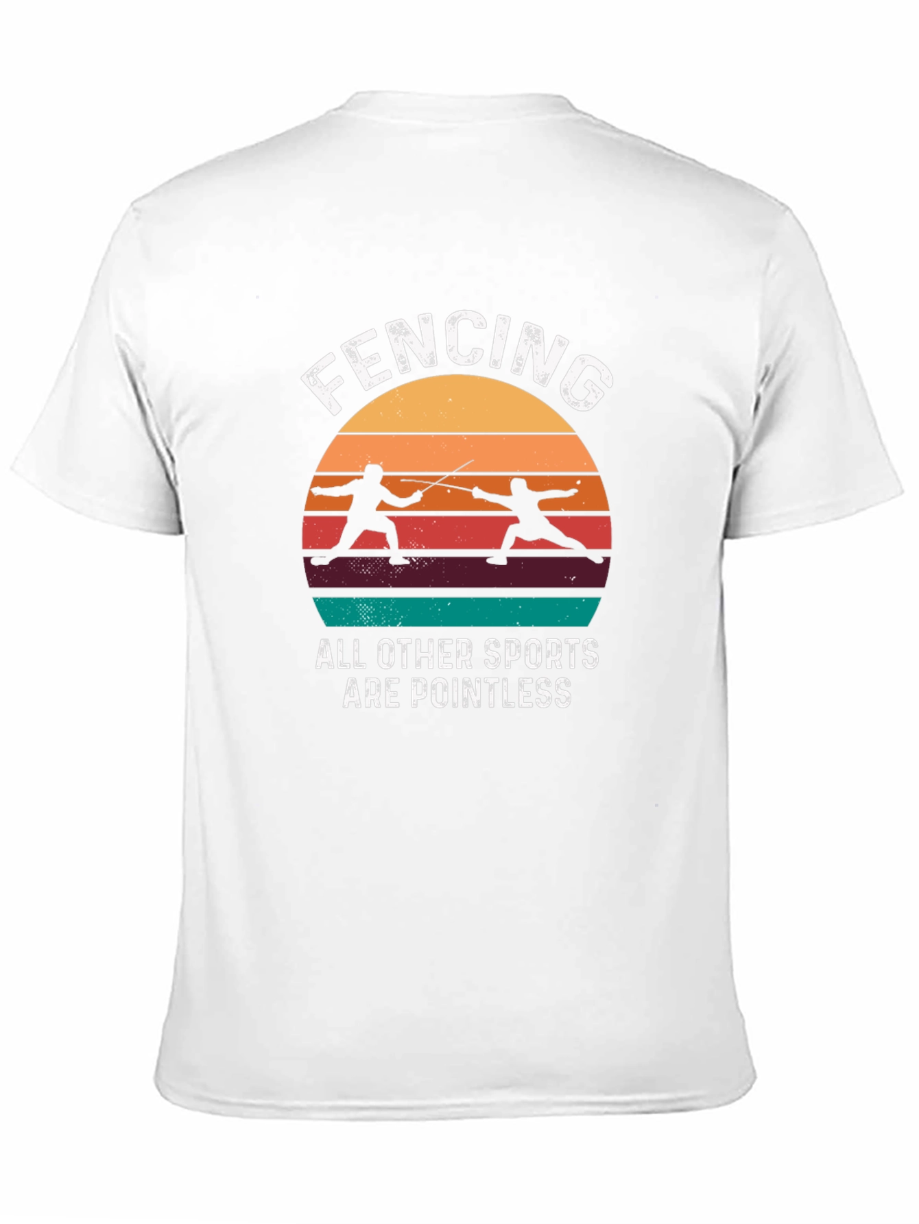 Fencing Retro Graphic T-Shirt