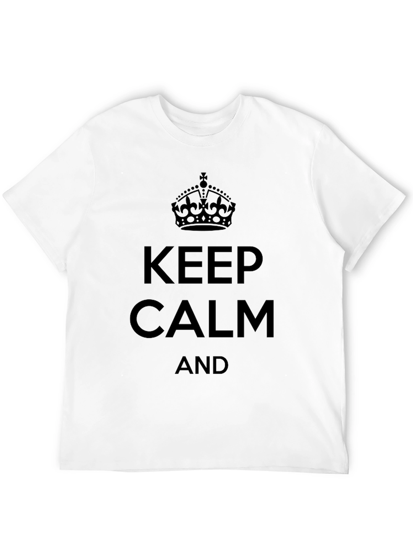 Keep Calm Graphic Tee - Black