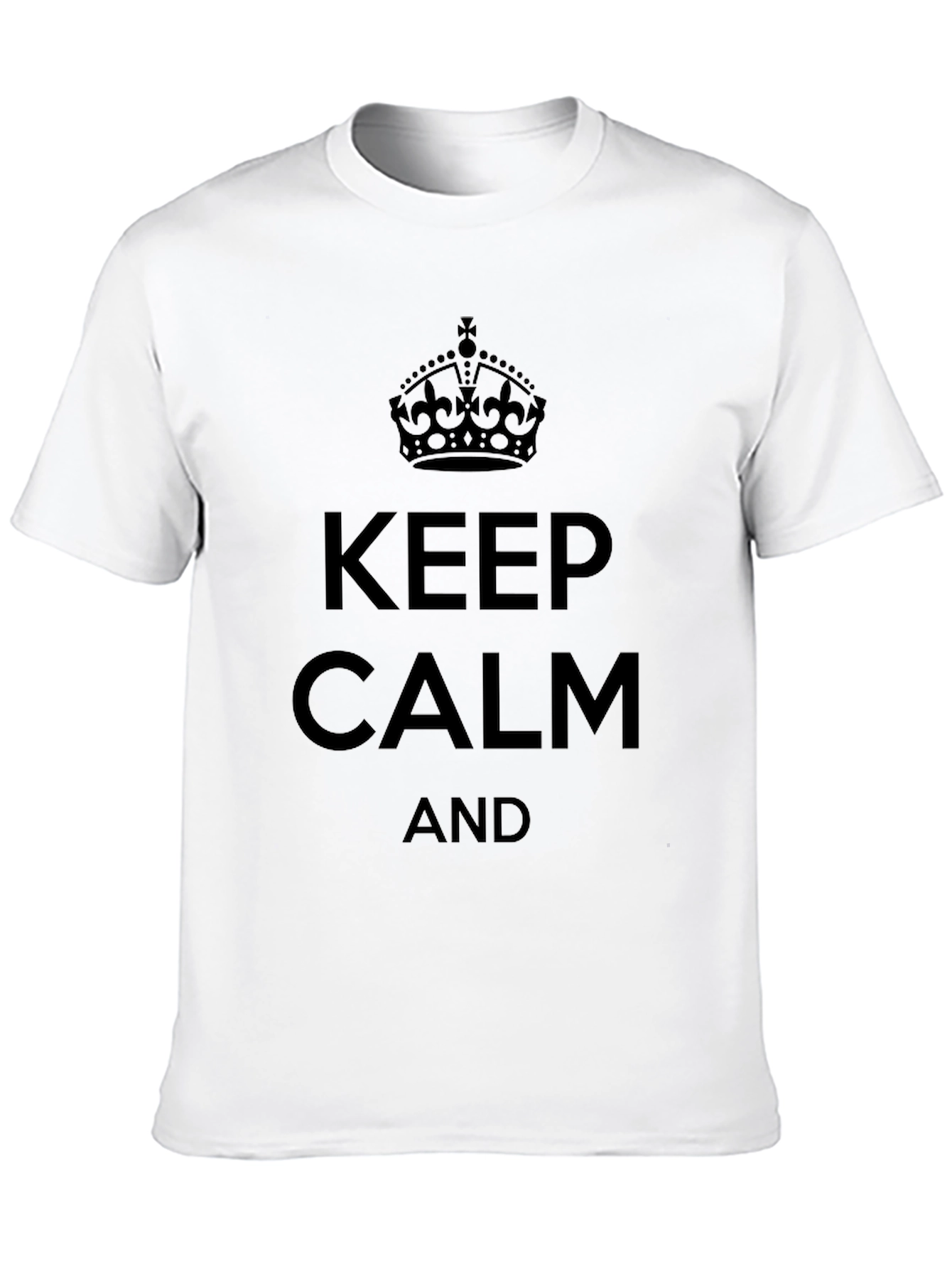 Keep Calm Graphic Tee - Black