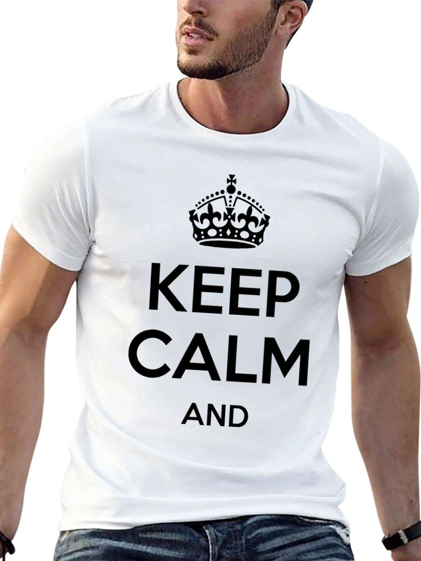 Keep Calm Graphic Tee - Black