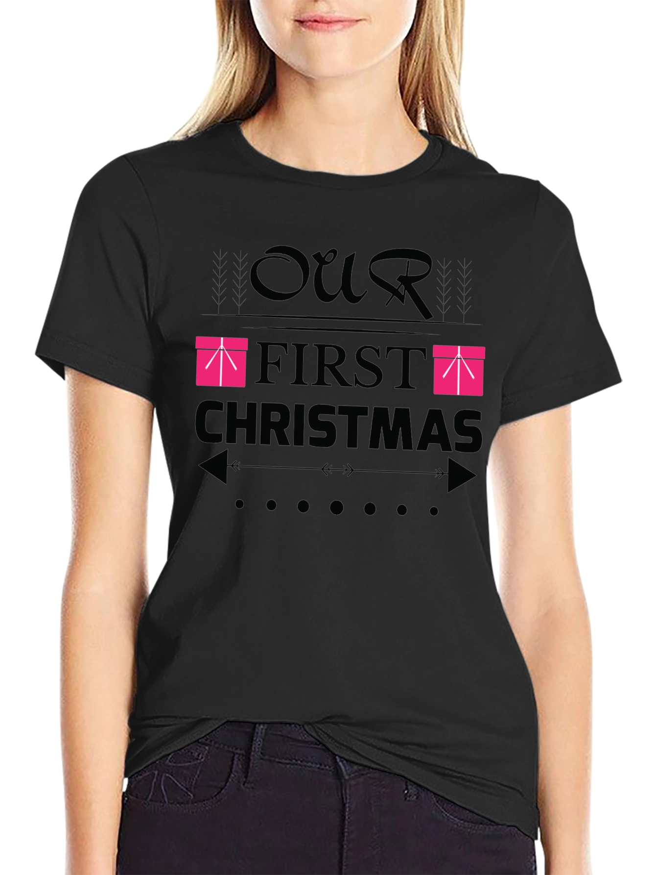 Our First Christmas T-Shirt - Festive Holiday Apparel