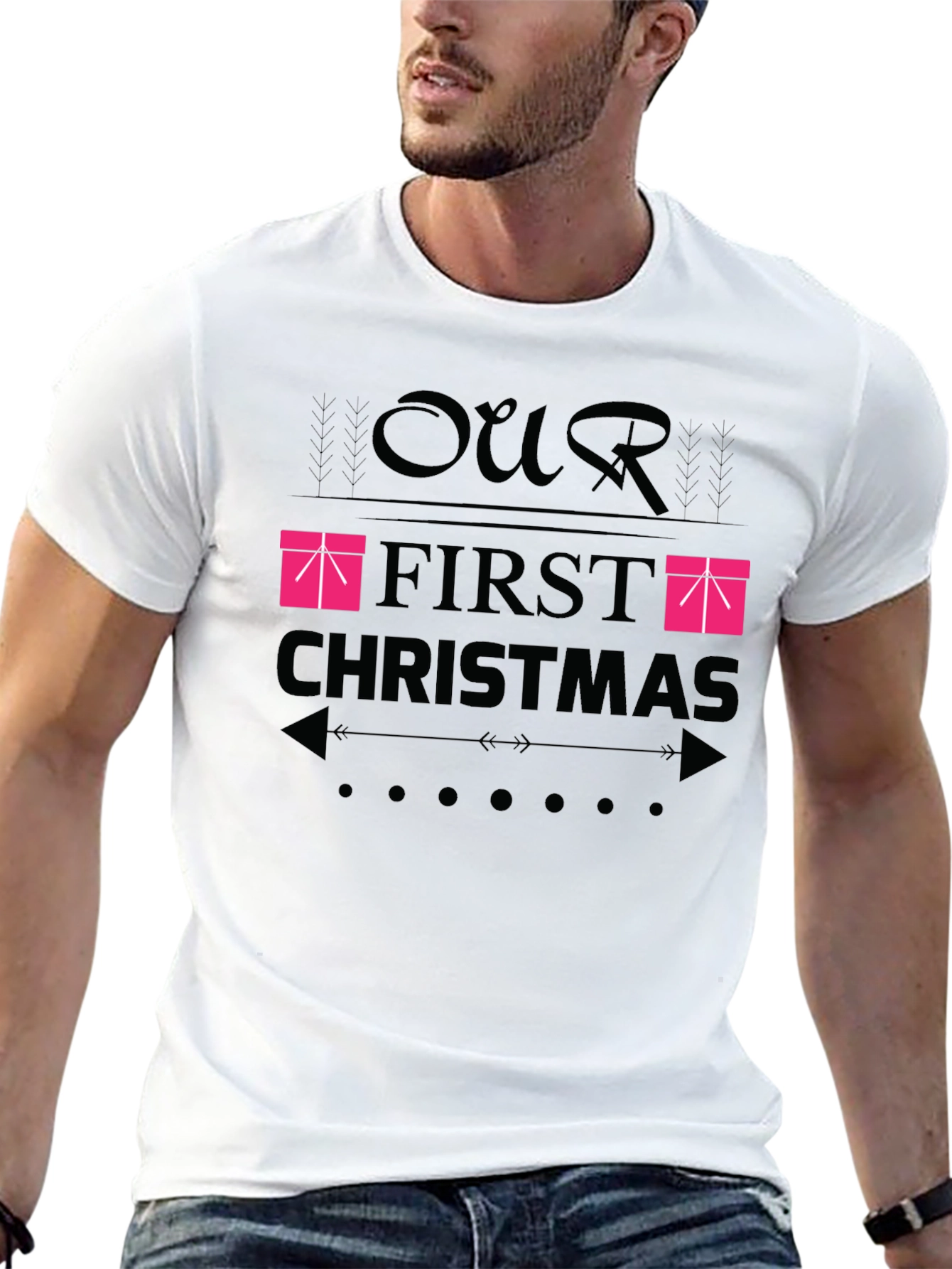 Our First Christmas T-Shirt - Festive Holiday Apparel