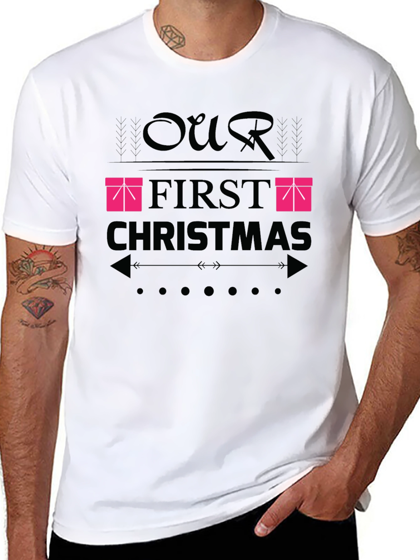 Our First Christmas T-Shirt - Festive Holiday Apparel