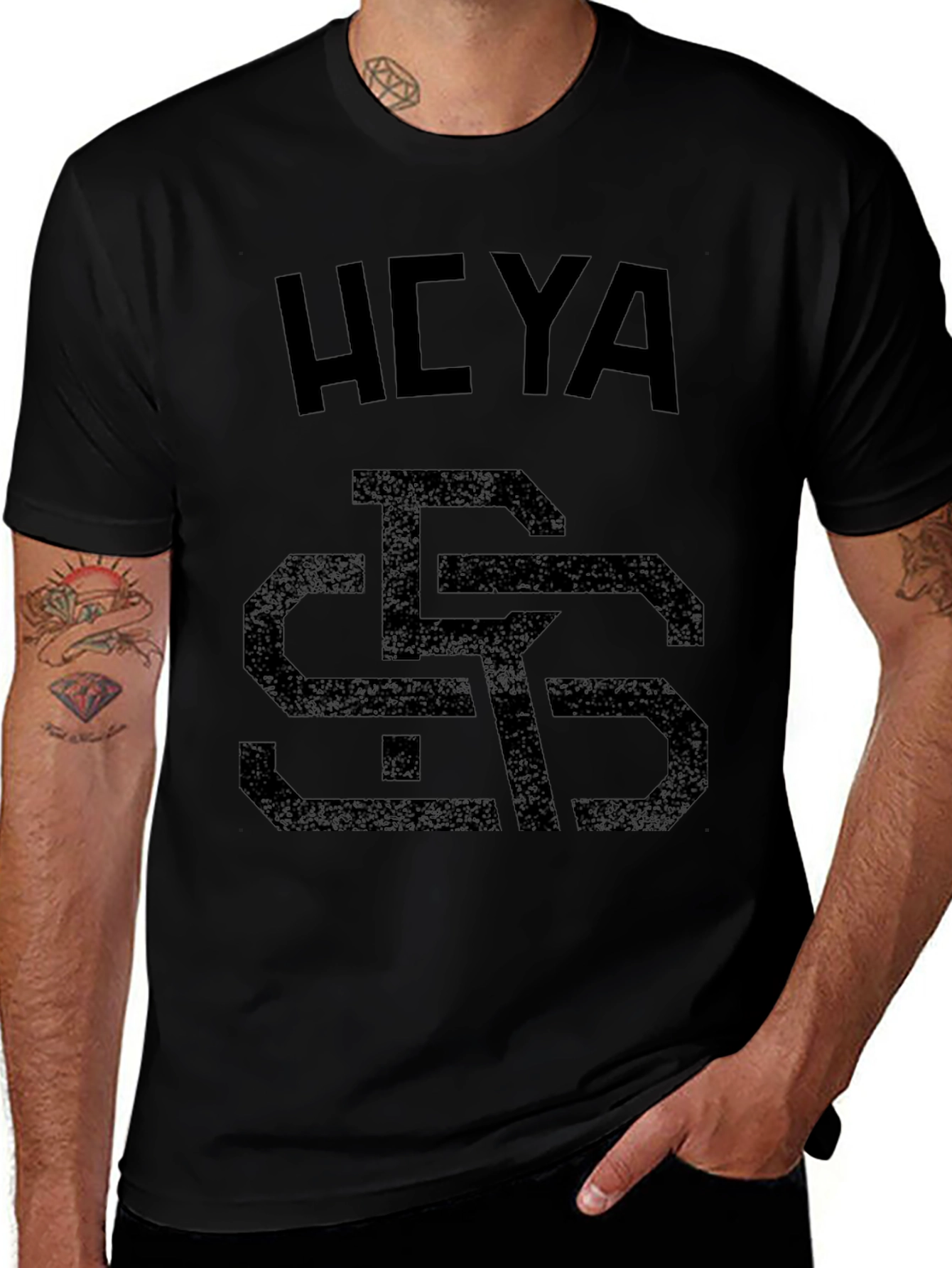 Hoya Georgetown T-Shirt Collegiate Style Black