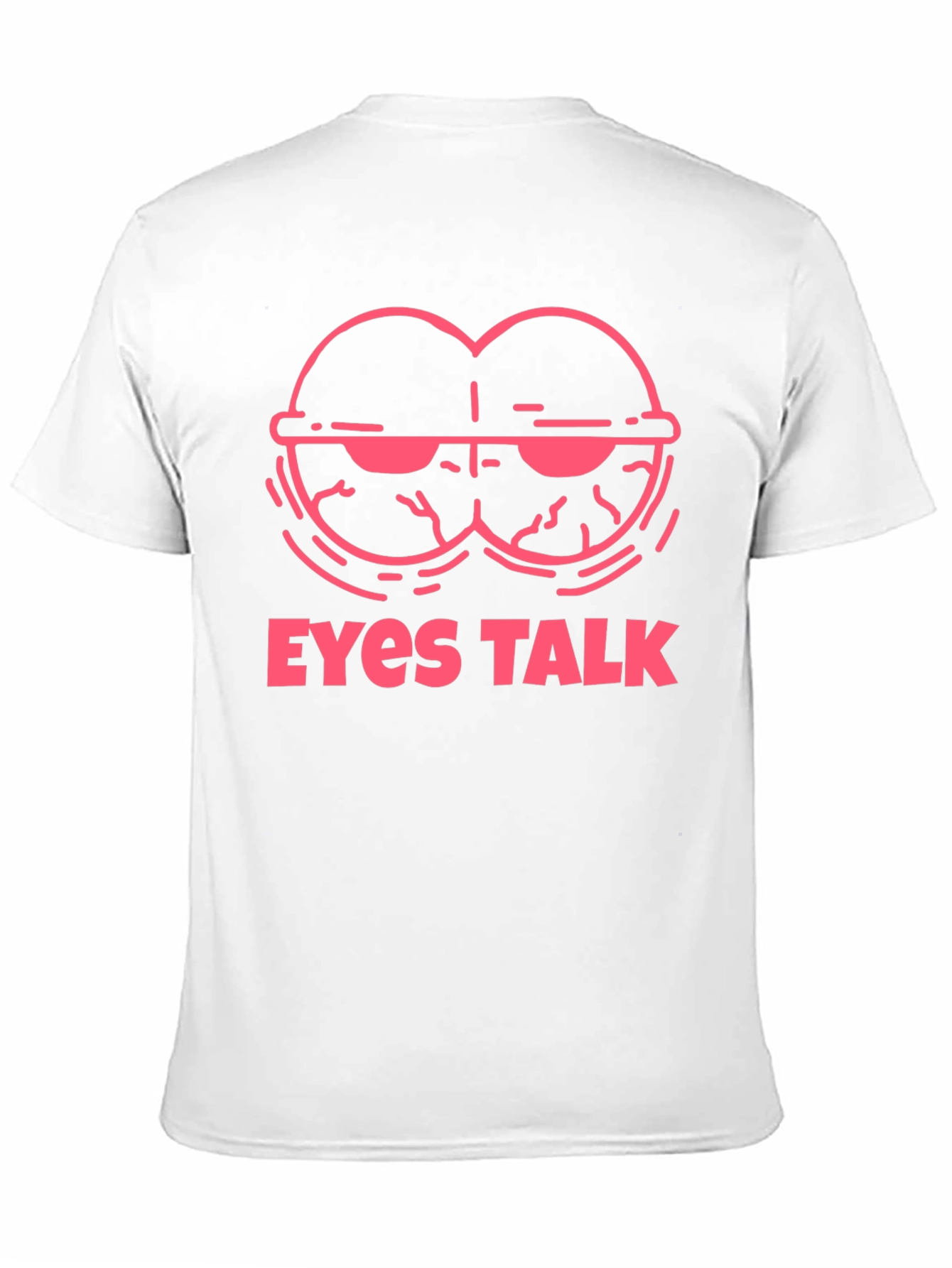 Eyes Talk Graphic Tee - Cool Black T-Shirt