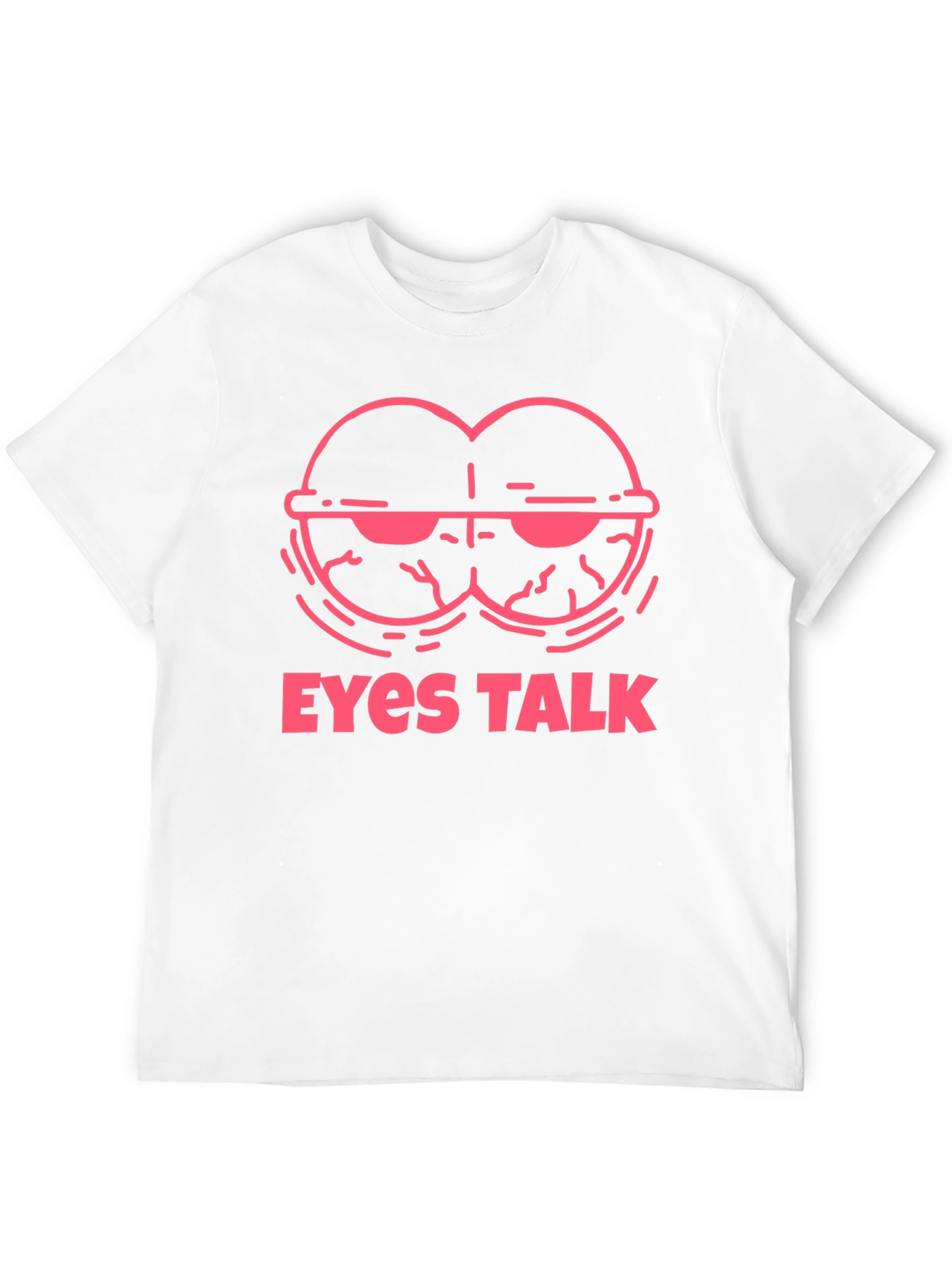 Eyes Talk Graphic Tee - Cool Black T-Shirt