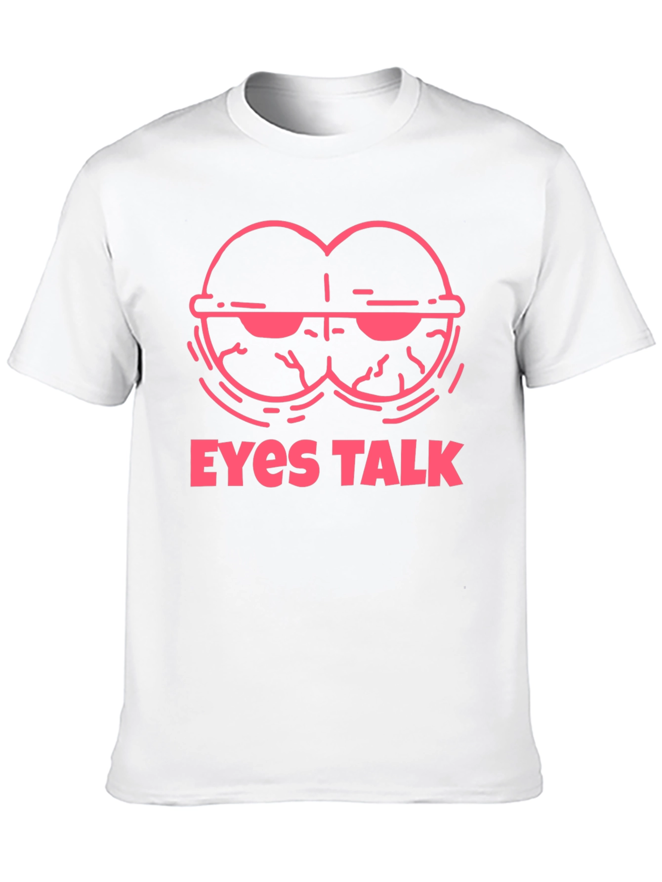 Eyes Talk Graphic Tee - Cool Black T-Shirt