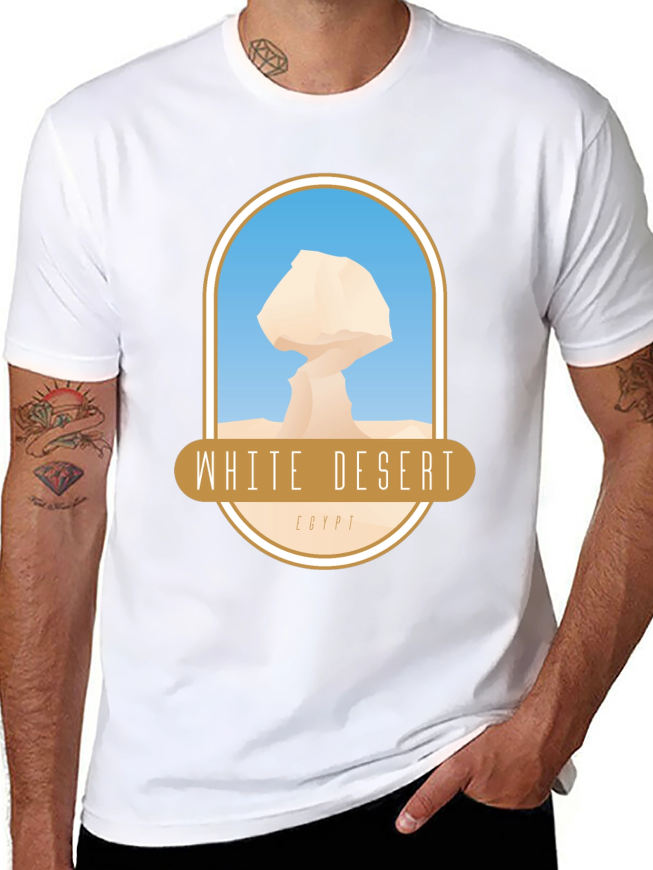 White Desert Egypt T-Shirt