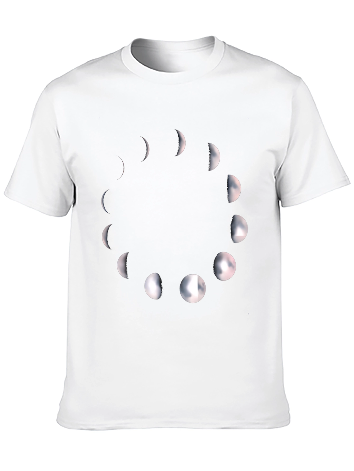 Phases of the Moon Black Graphic Tee