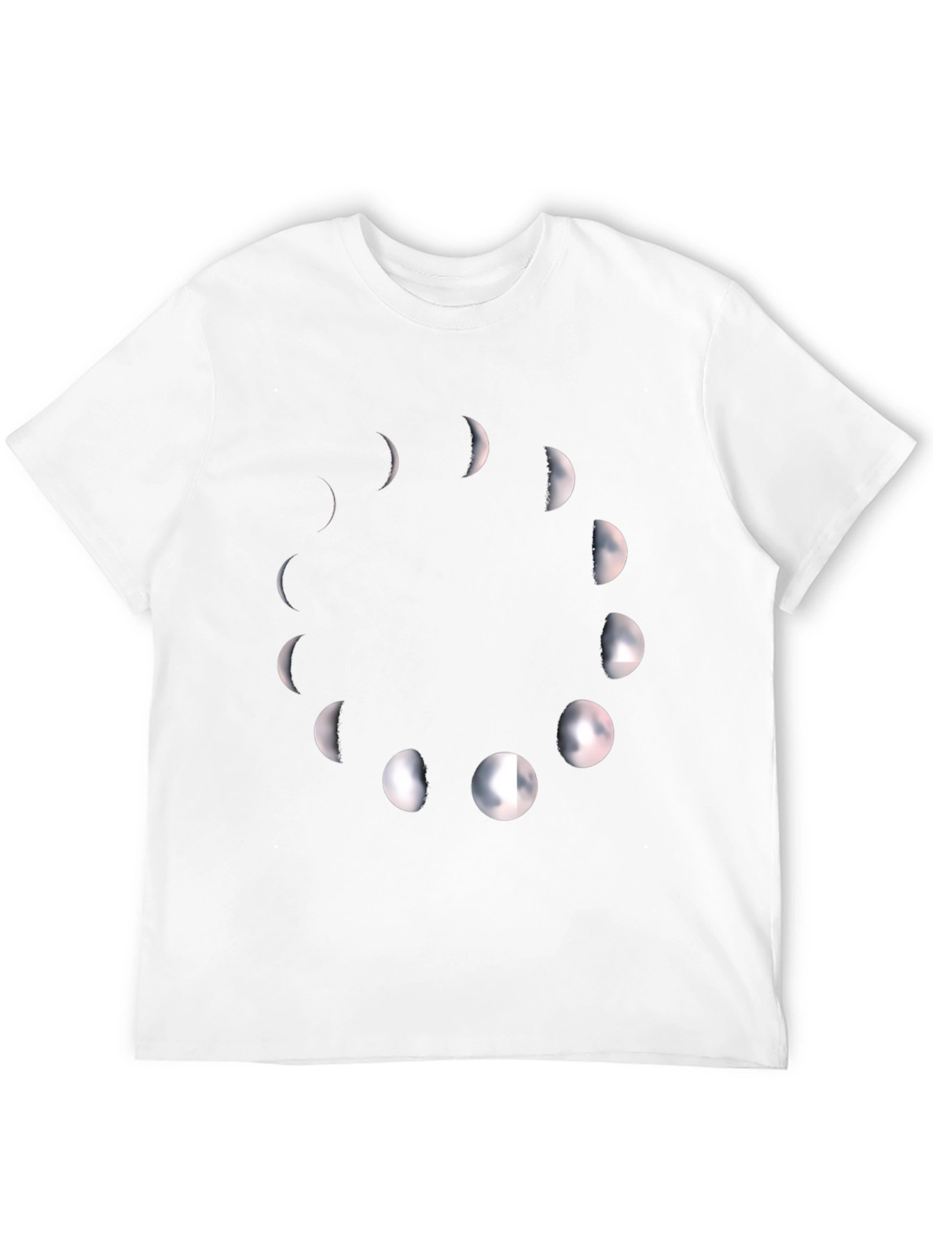 Phases of the Moon Black Graphic Tee