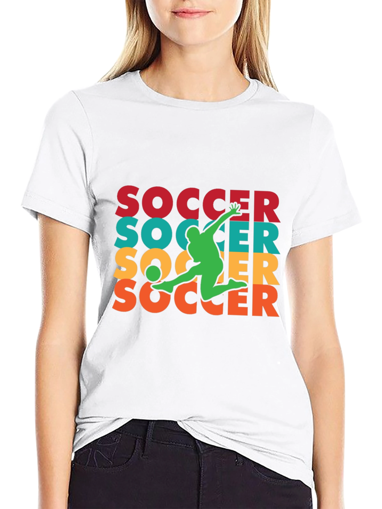 Retro Soccer Player Graphic Tee