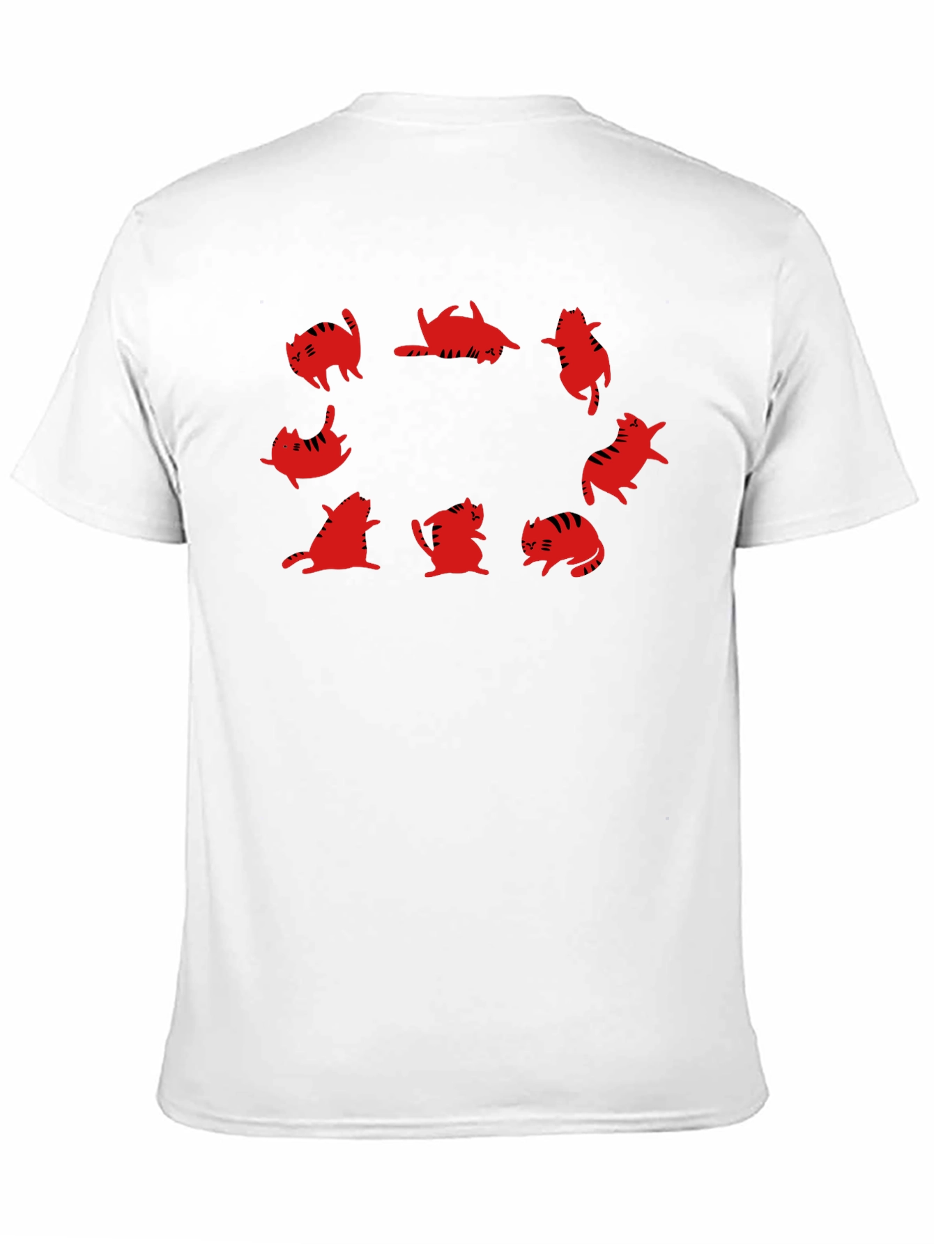 Cat Circle Graphic Tee - Unique Design!