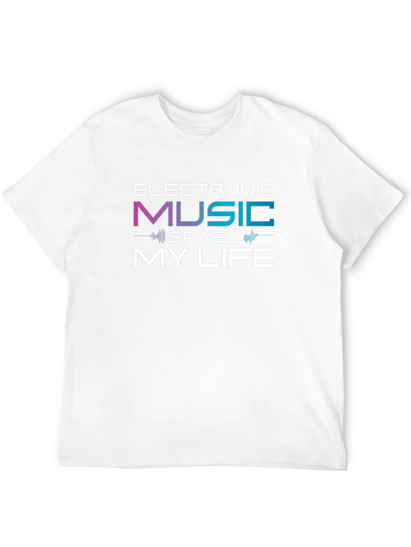 Electronic Music Saved My Life Black T-Shirt