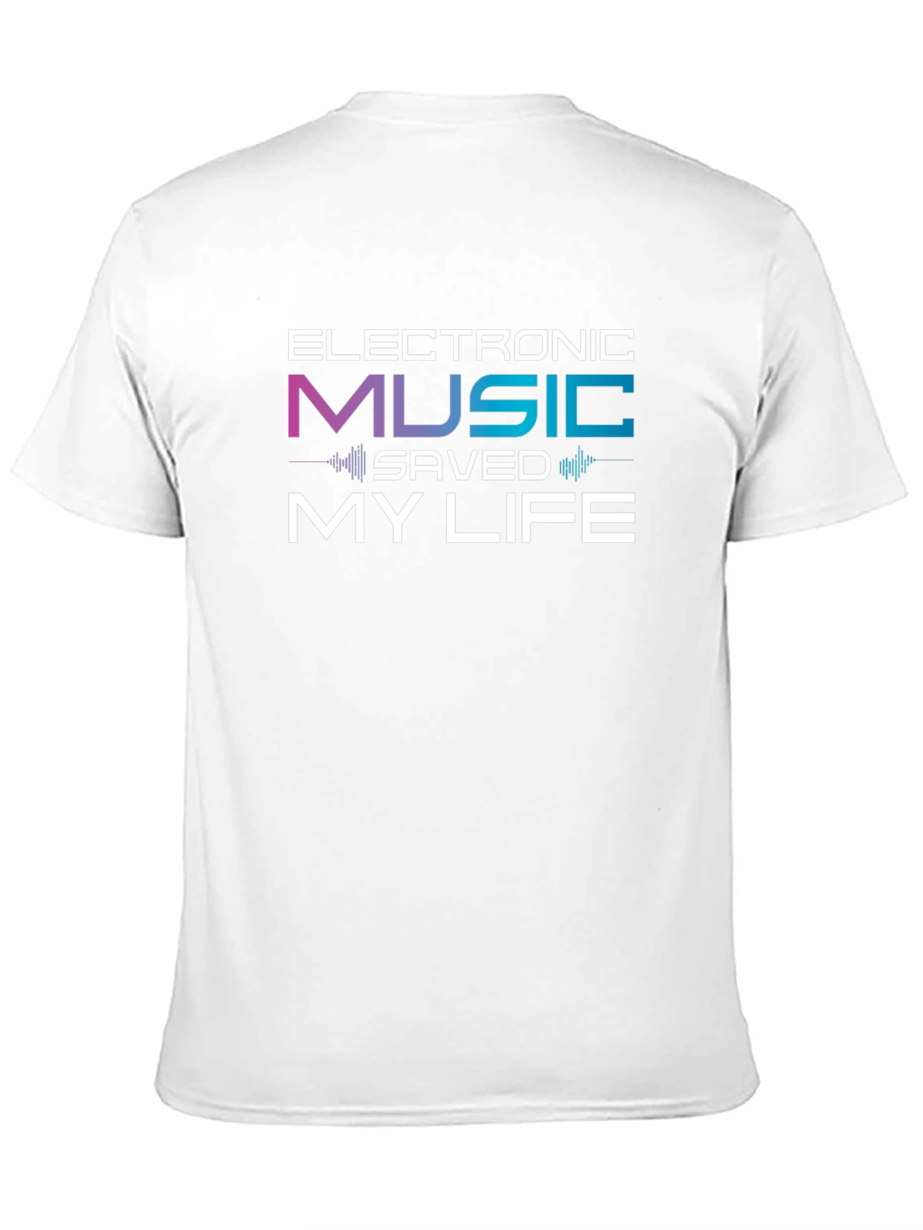 Electronic Music Saved My Life Black T-Shirt