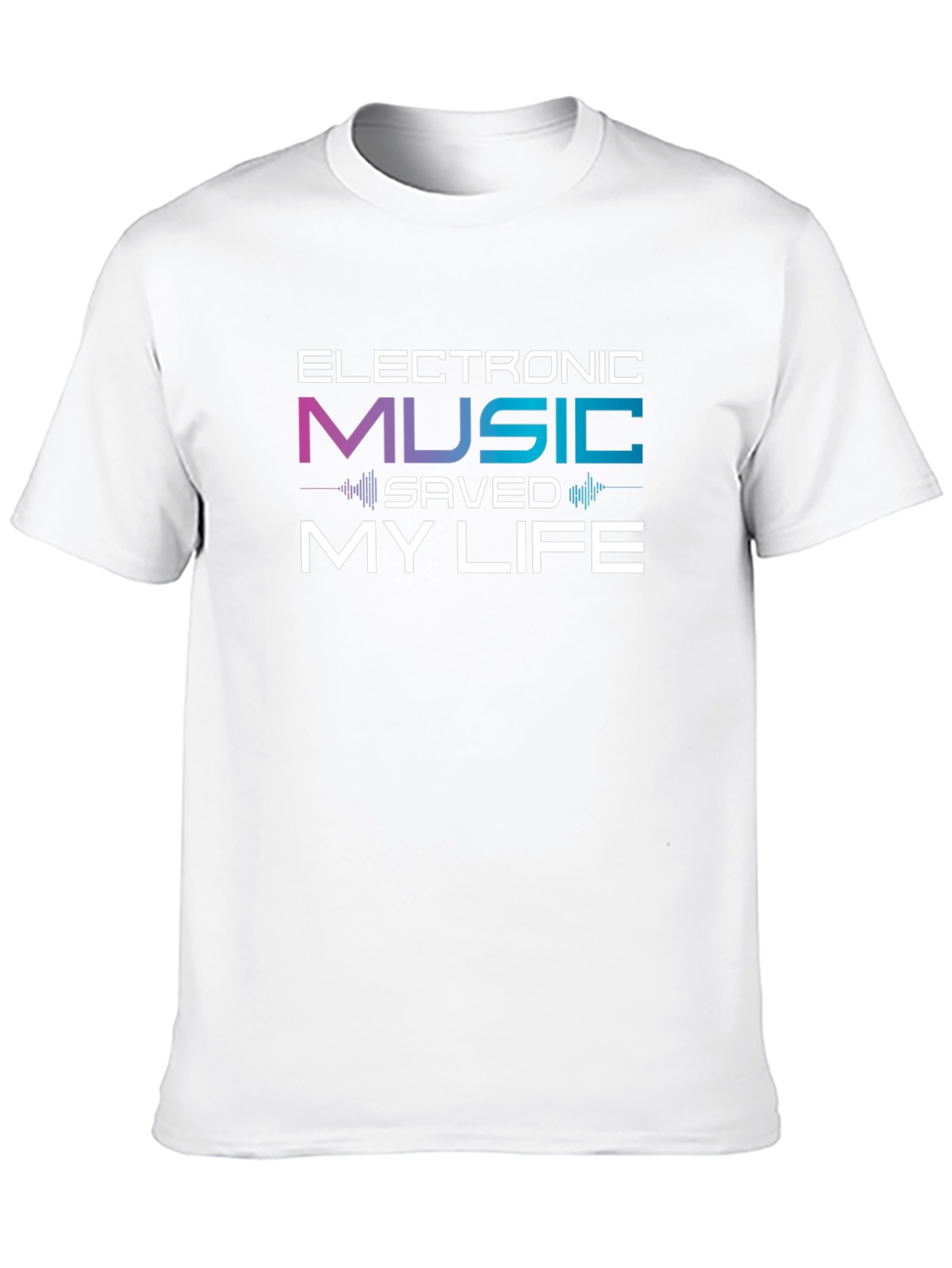 Electronic Music Saved My Life Black T-Shirt