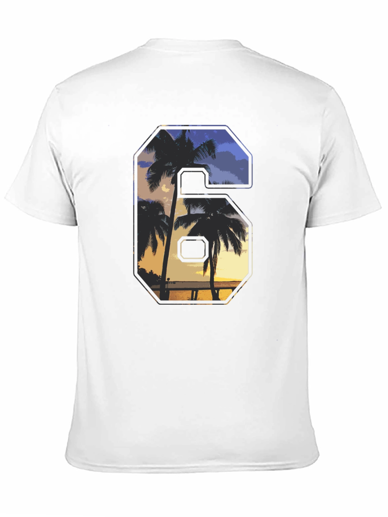 Tropical Sunset Number T-Shirt