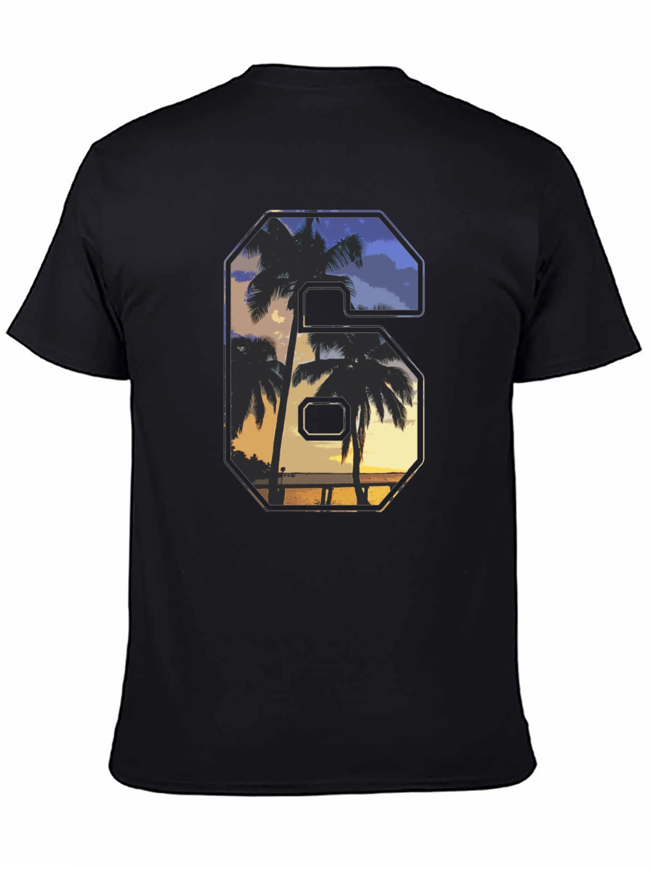 Tropical Sunset Number T-Shirt