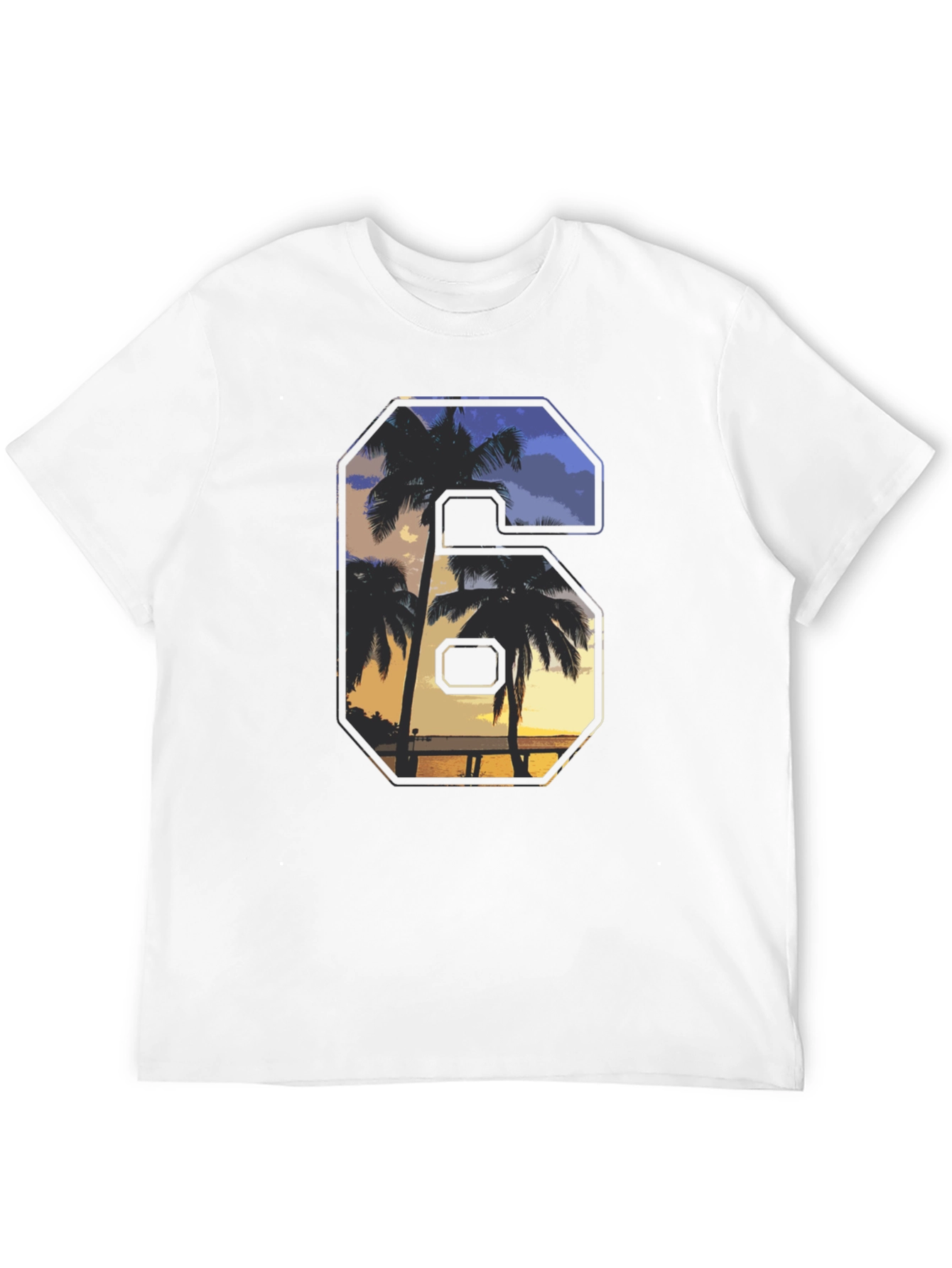 Tropical Sunset Number T-Shirt