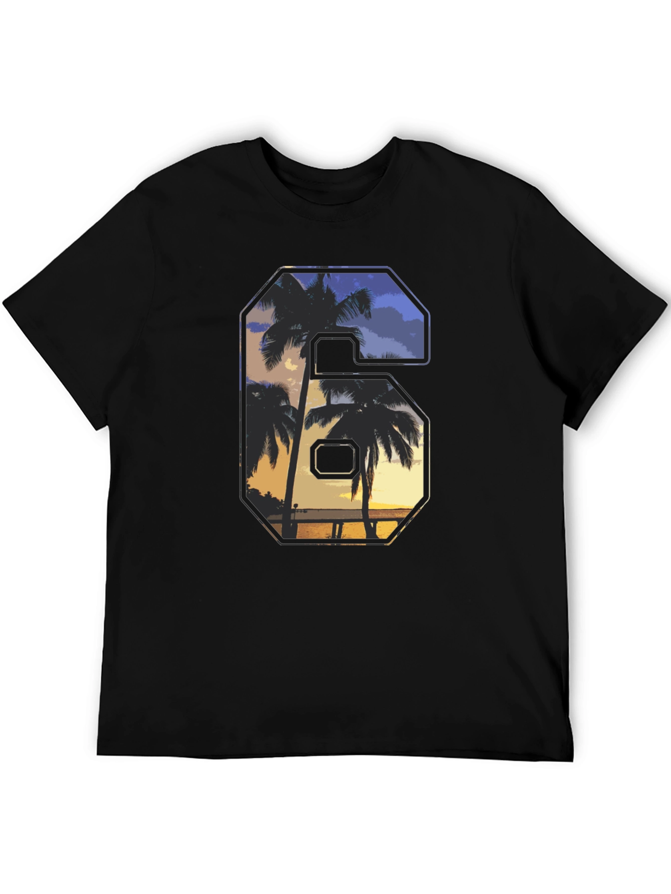 Tropical Sunset Number T-Shirt