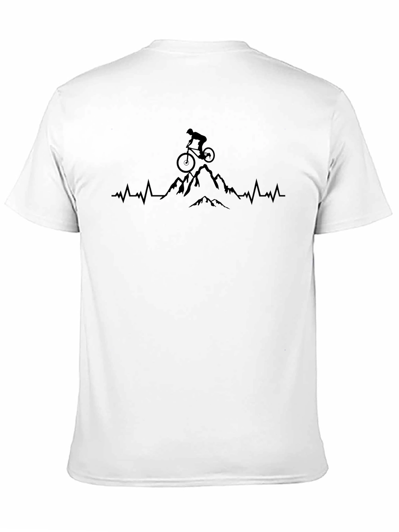 Mountain Biker Heartbeat T-Shirt - Adventure Tee
