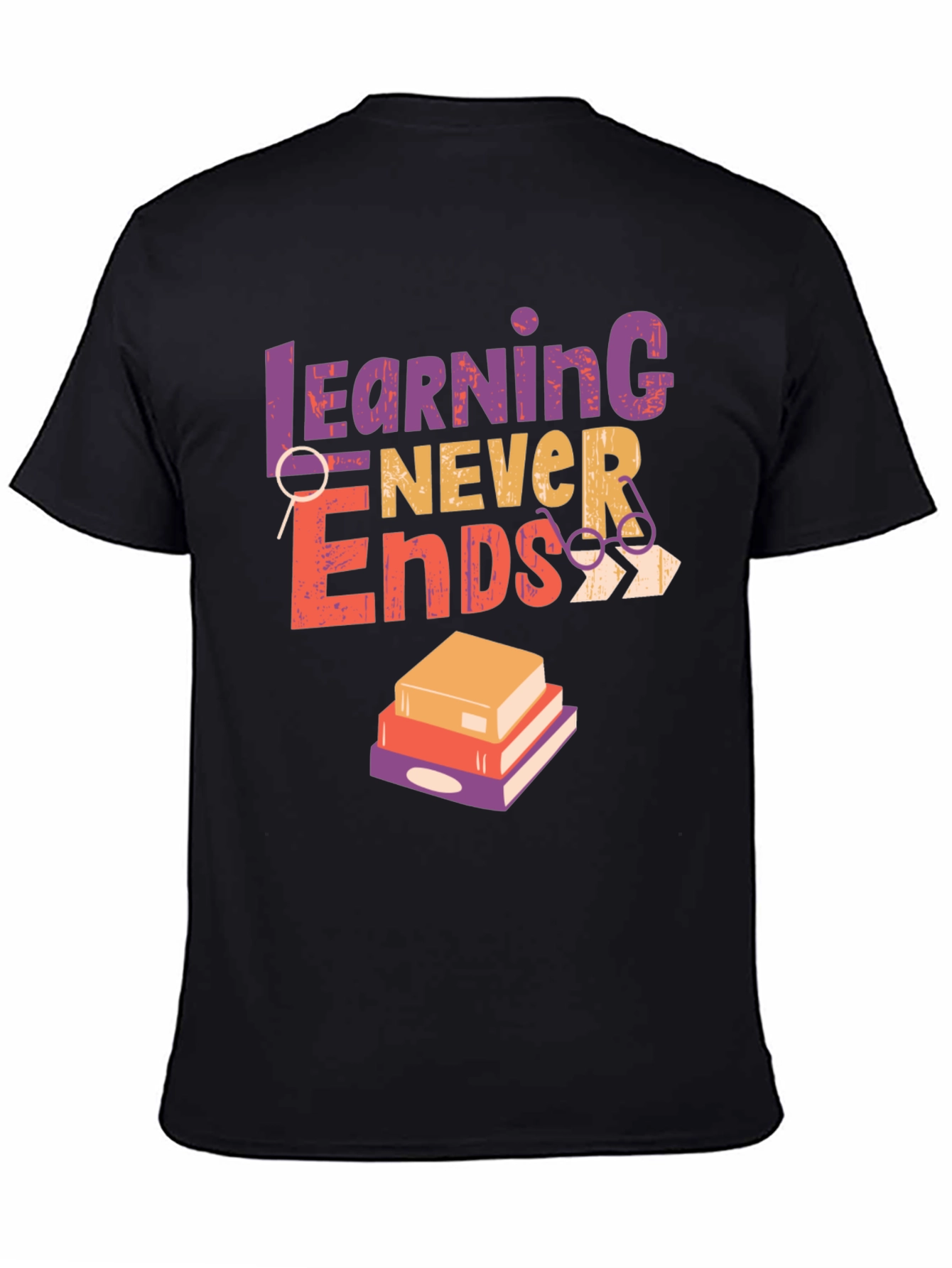 Learning Never Ends Graphic Tee