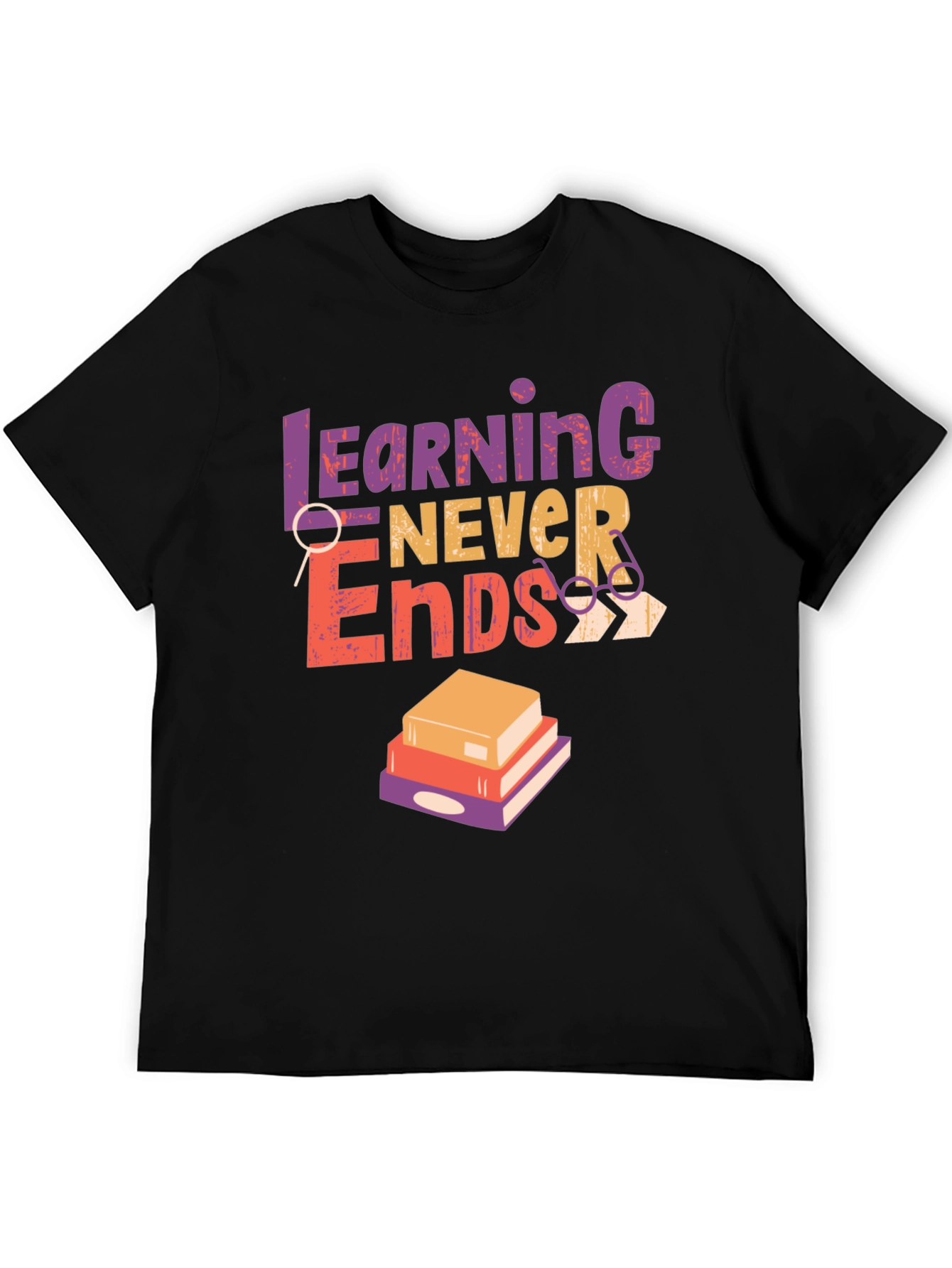 Learning Never Ends Graphic Tee