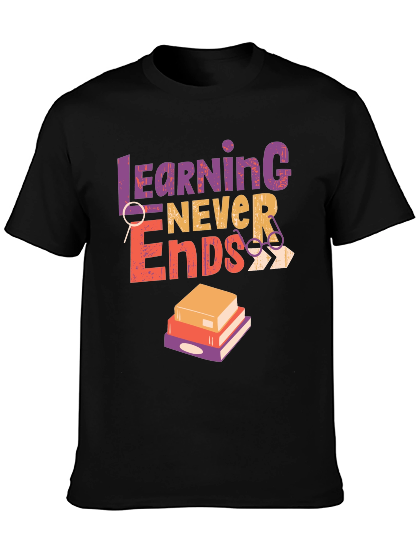 Learning Never Ends Graphic Tee