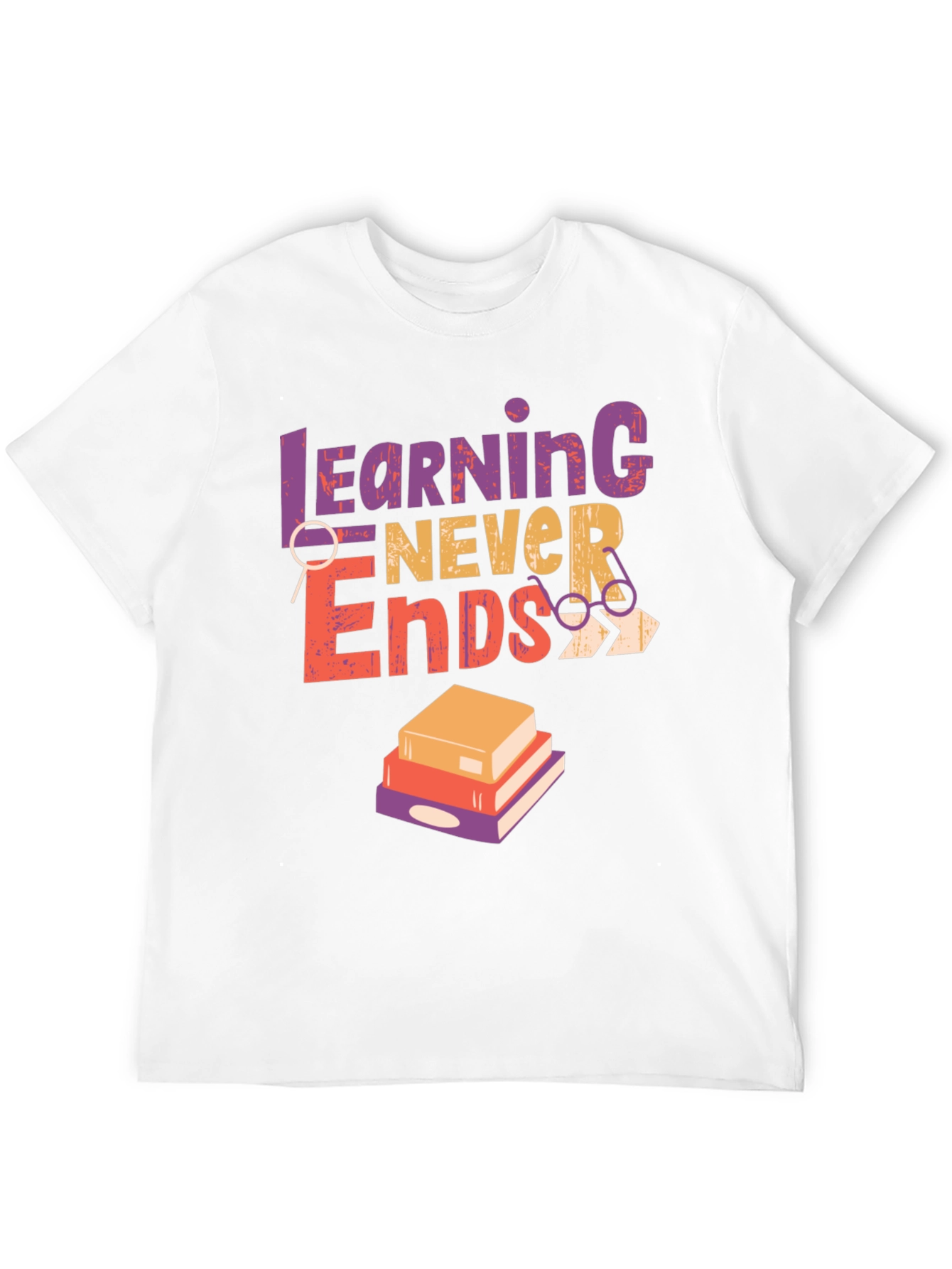Learning Never Ends Graphic Tee