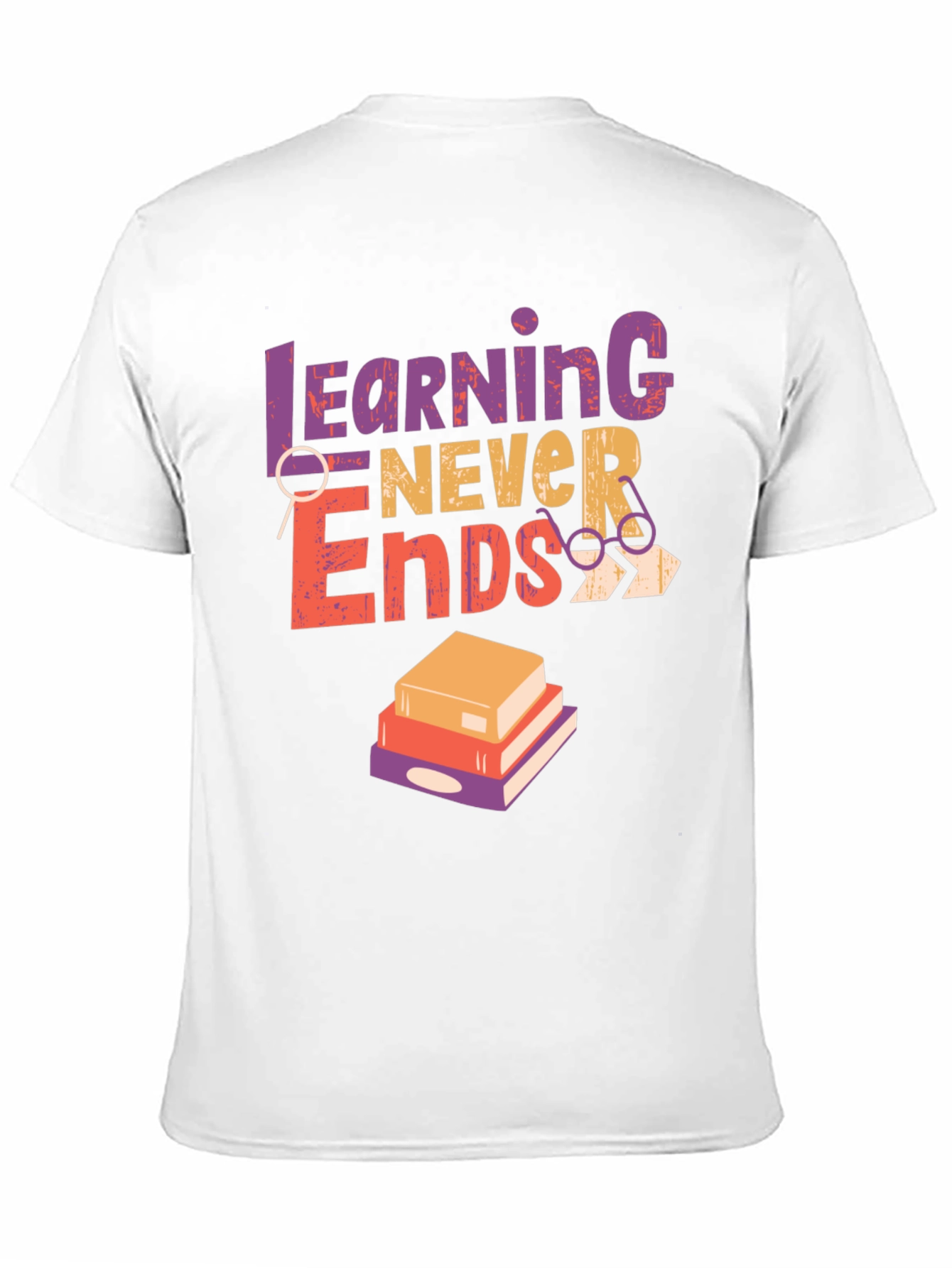 Learning Never Ends Graphic Tee
