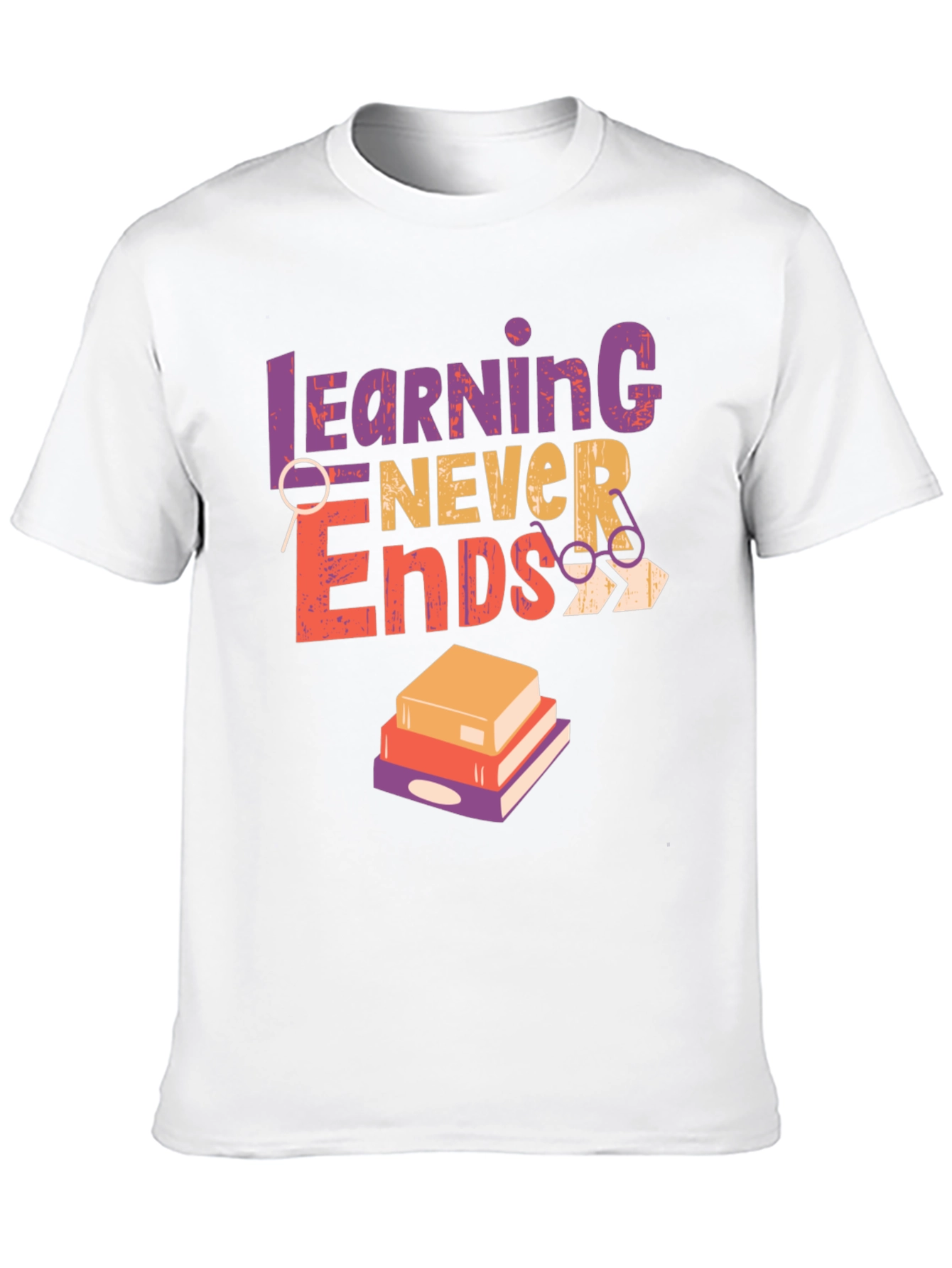 Learning Never Ends Graphic Tee