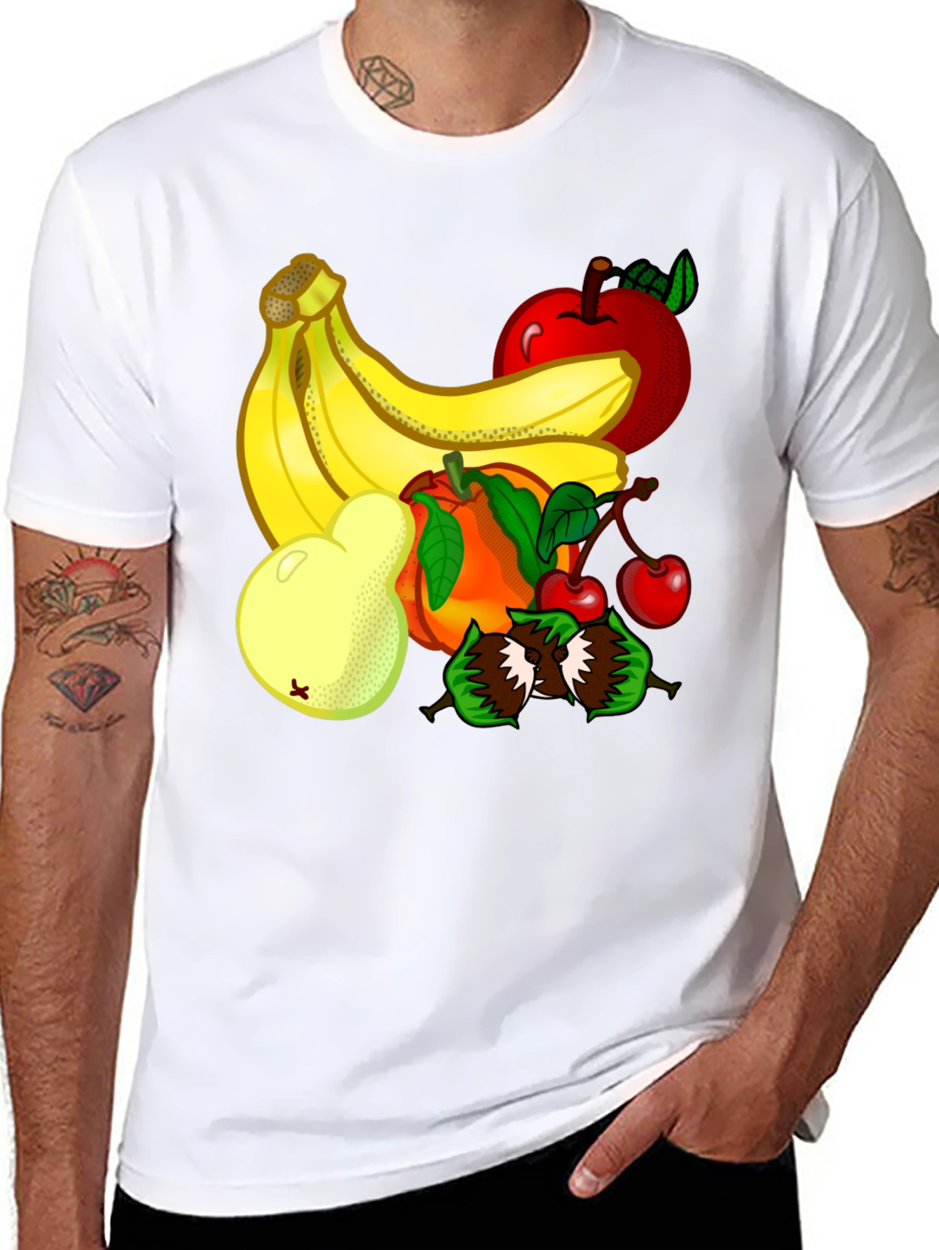 Fruit Design Graphic T-Shirt