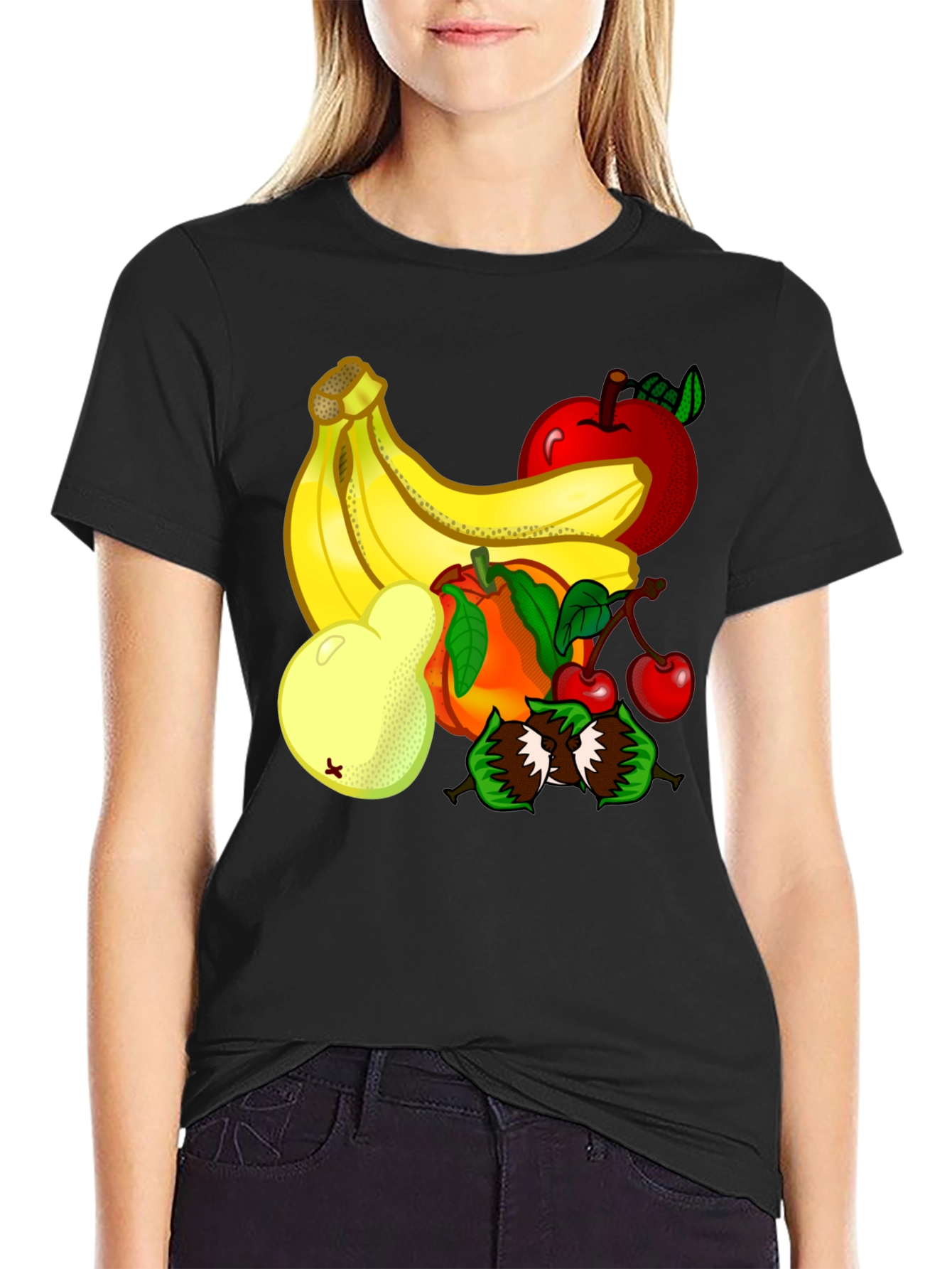 Fruit Design Graphic T-Shirt