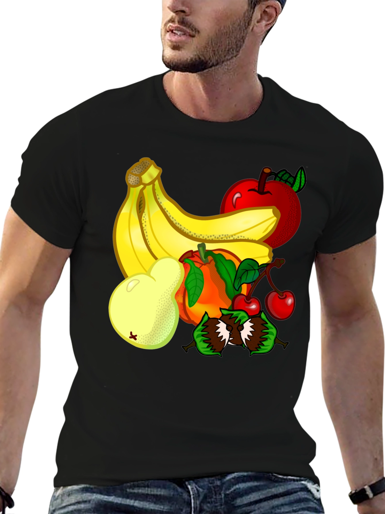 Fruit Design Graphic T-Shirt