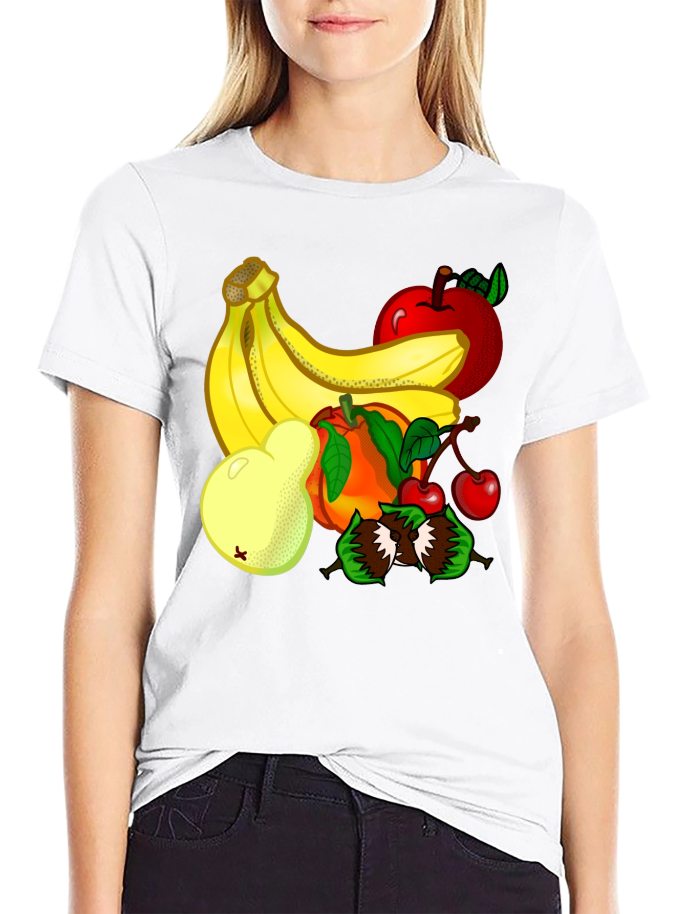 Fruit Design Graphic T-Shirt