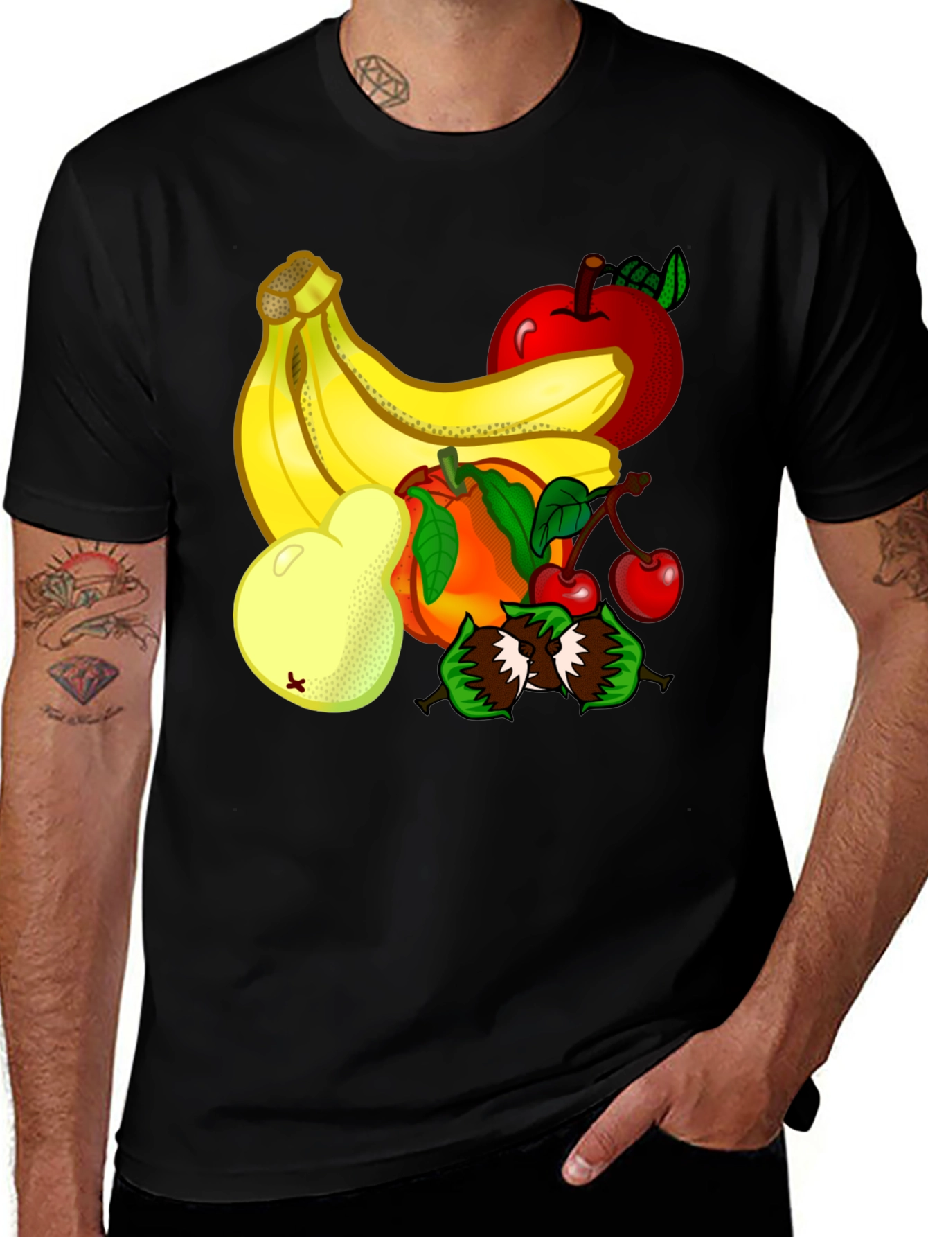 Fruit Design Graphic T-Shirt