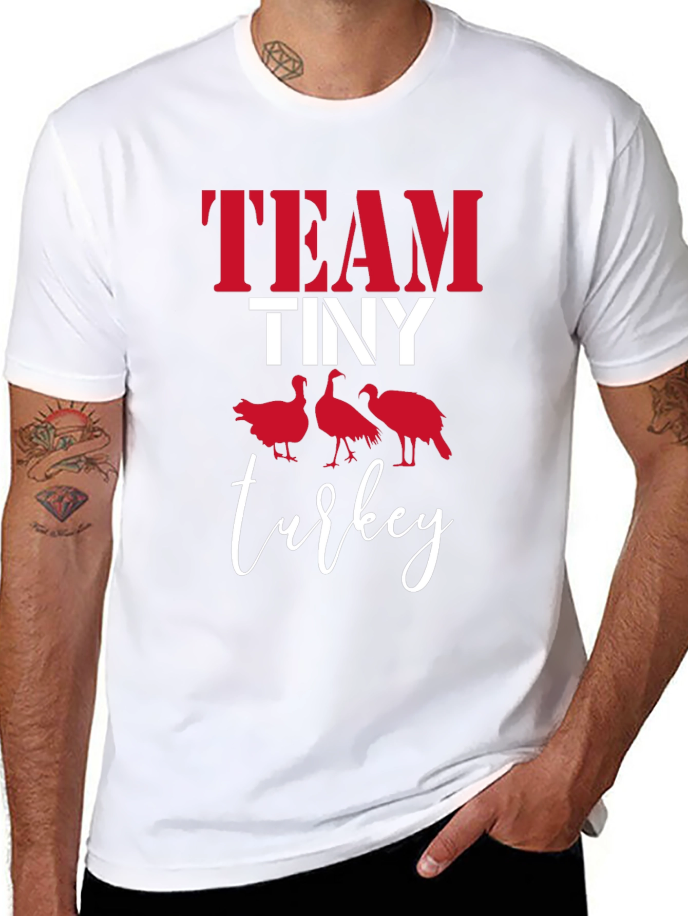 Team Tiny Turkey T-Shirt - Thanksgiving Tee