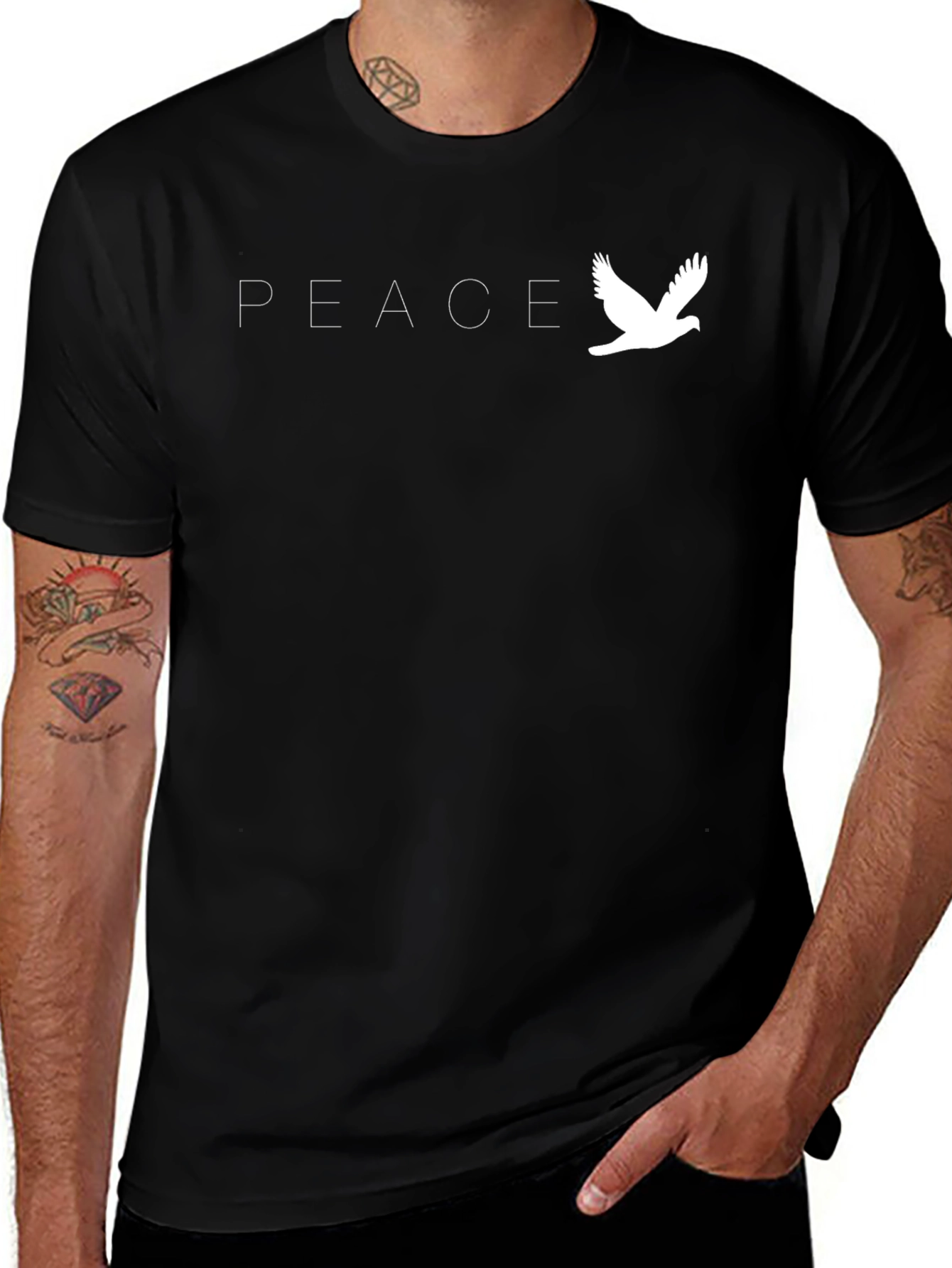Peace Dove Graphic Tee - Soft Cotton Blend