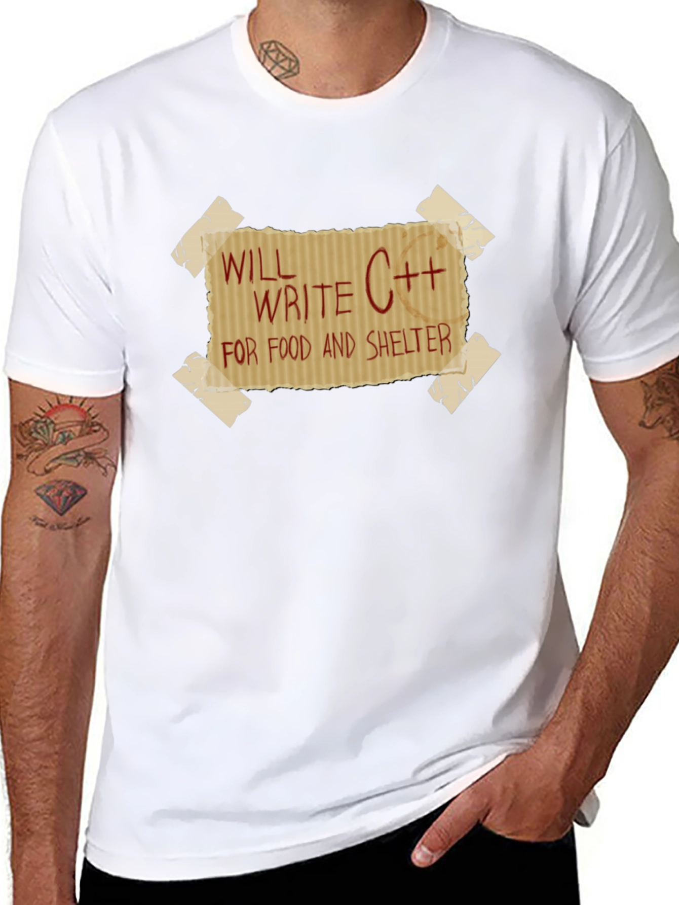 Write C++ for Food and Shelter T-Shirt