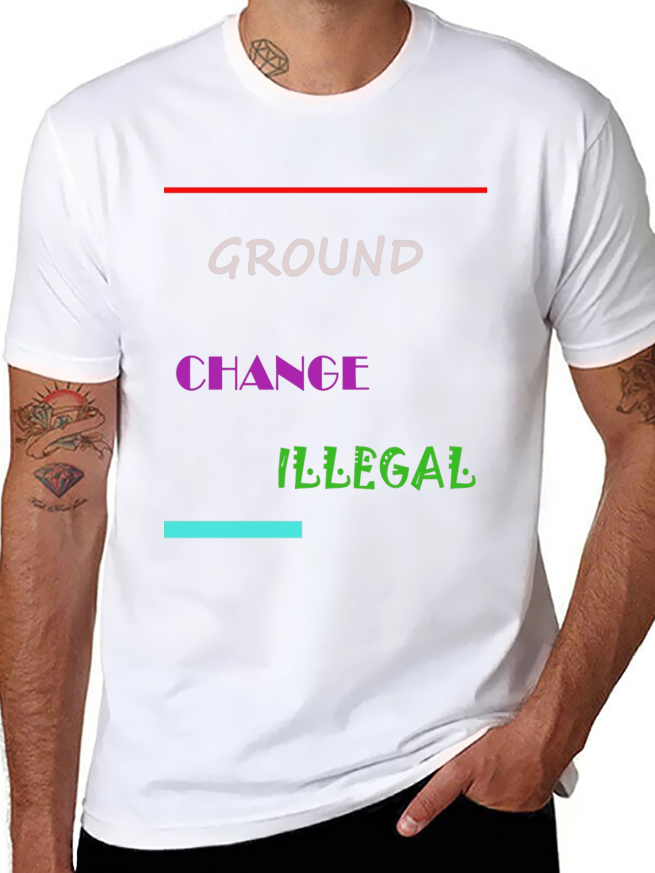 Ground Change Illegal Graphic Tee