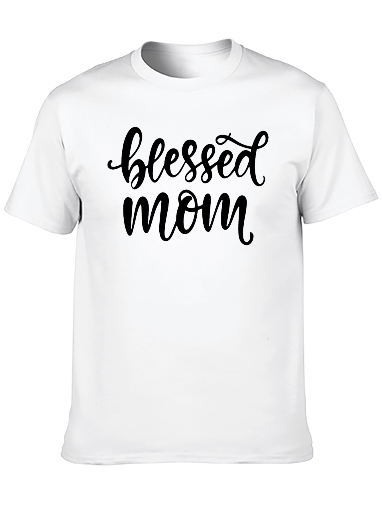Blessed Mom Graphic Tee - Black T-Shirt