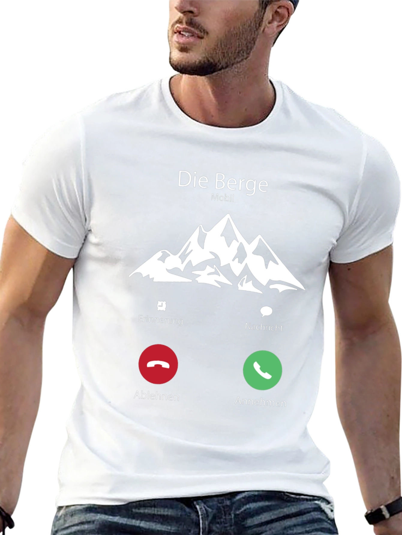 Die Berge Calling T-Shirt - Mountain Adventure Tee