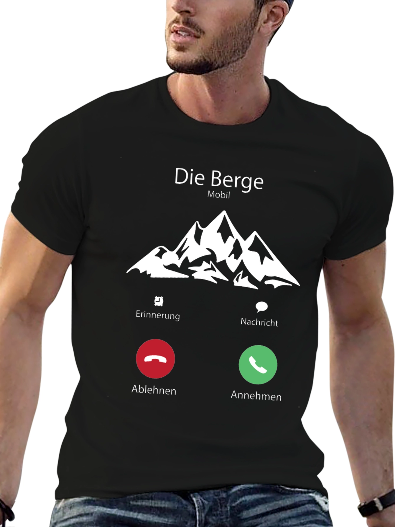 Die Berge Calling T-Shirt - Mountain Adventure Tee