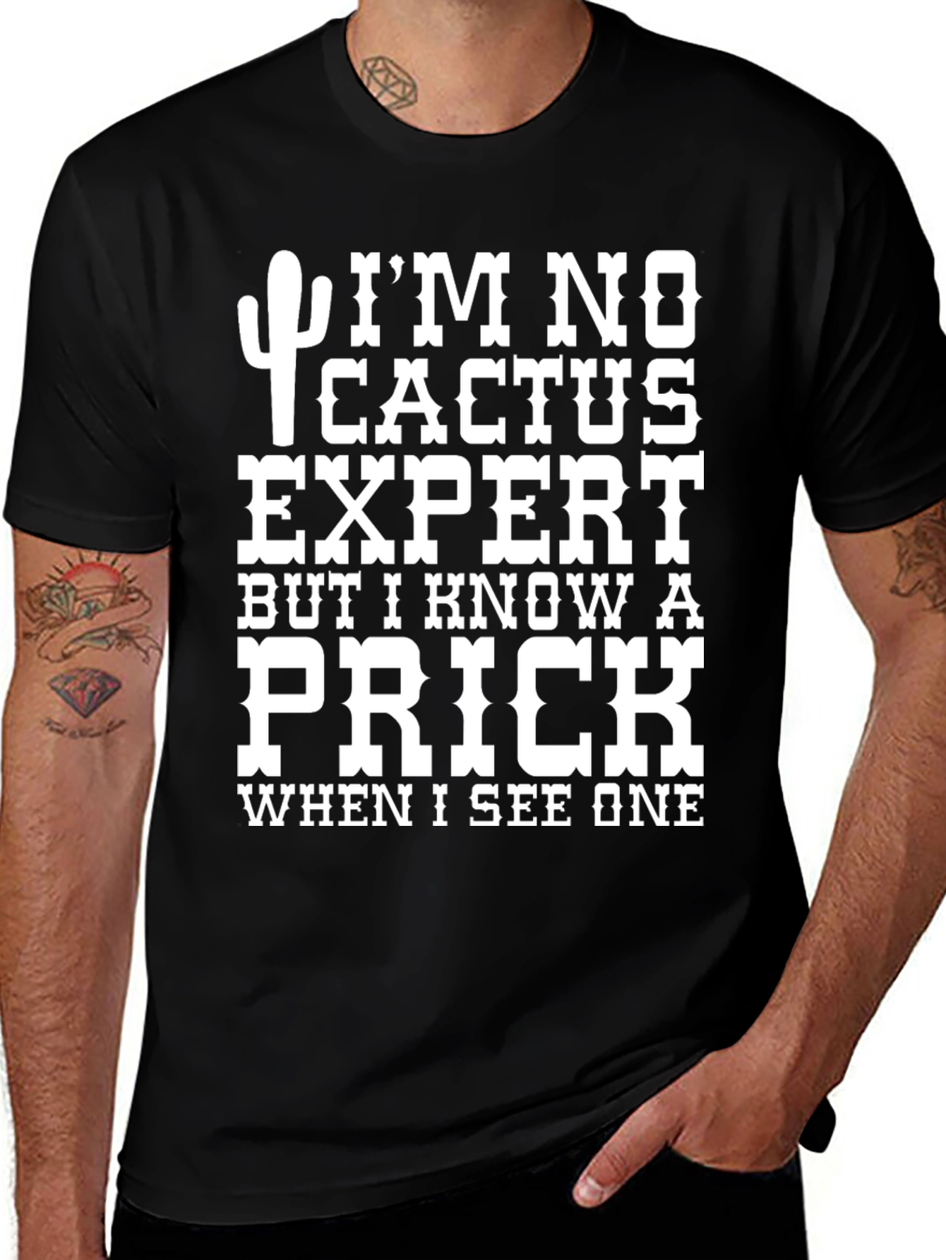 Funny Cactus Prick T-Shirt - Humor Graphic Tee